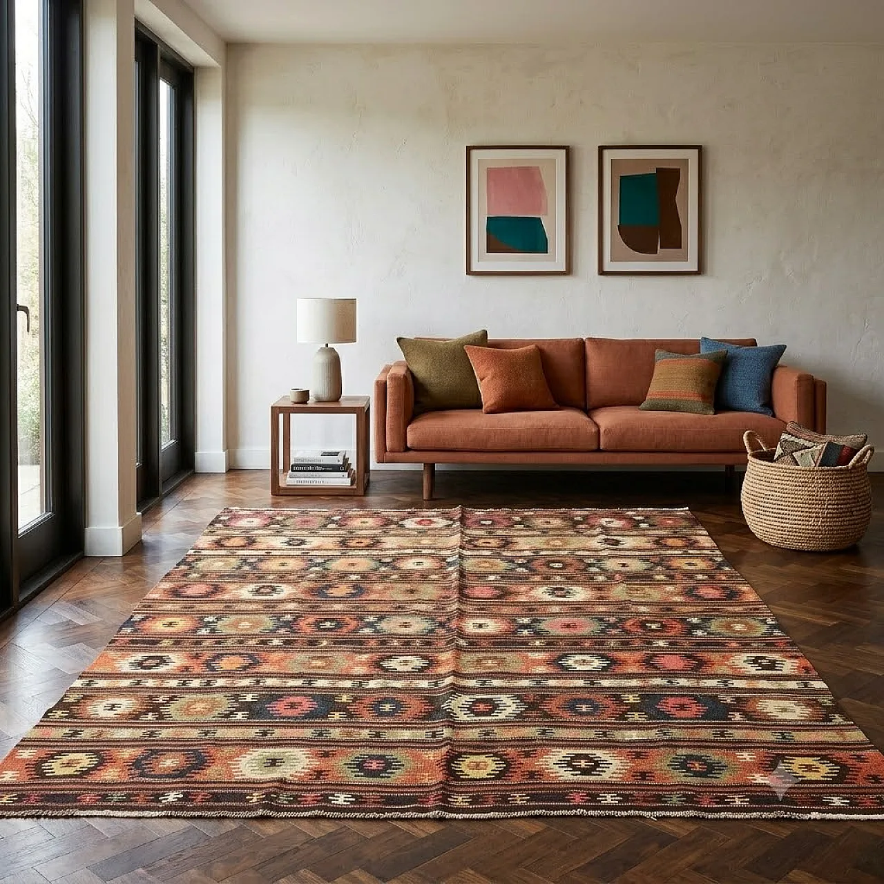 Kilim rug in wool, 20th century 2