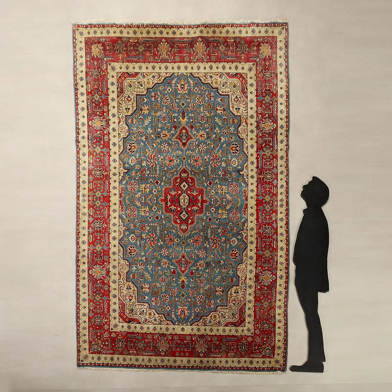 Tabriz rug in cotton and wool, 20th century 3