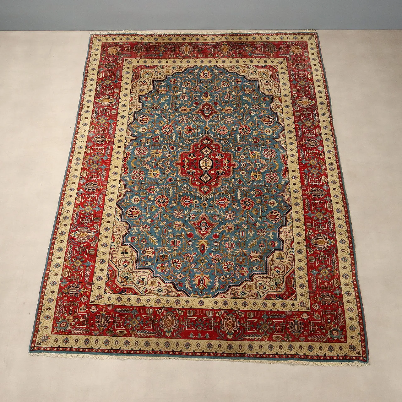 Tabriz rug in cotton and wool, 20th century 4