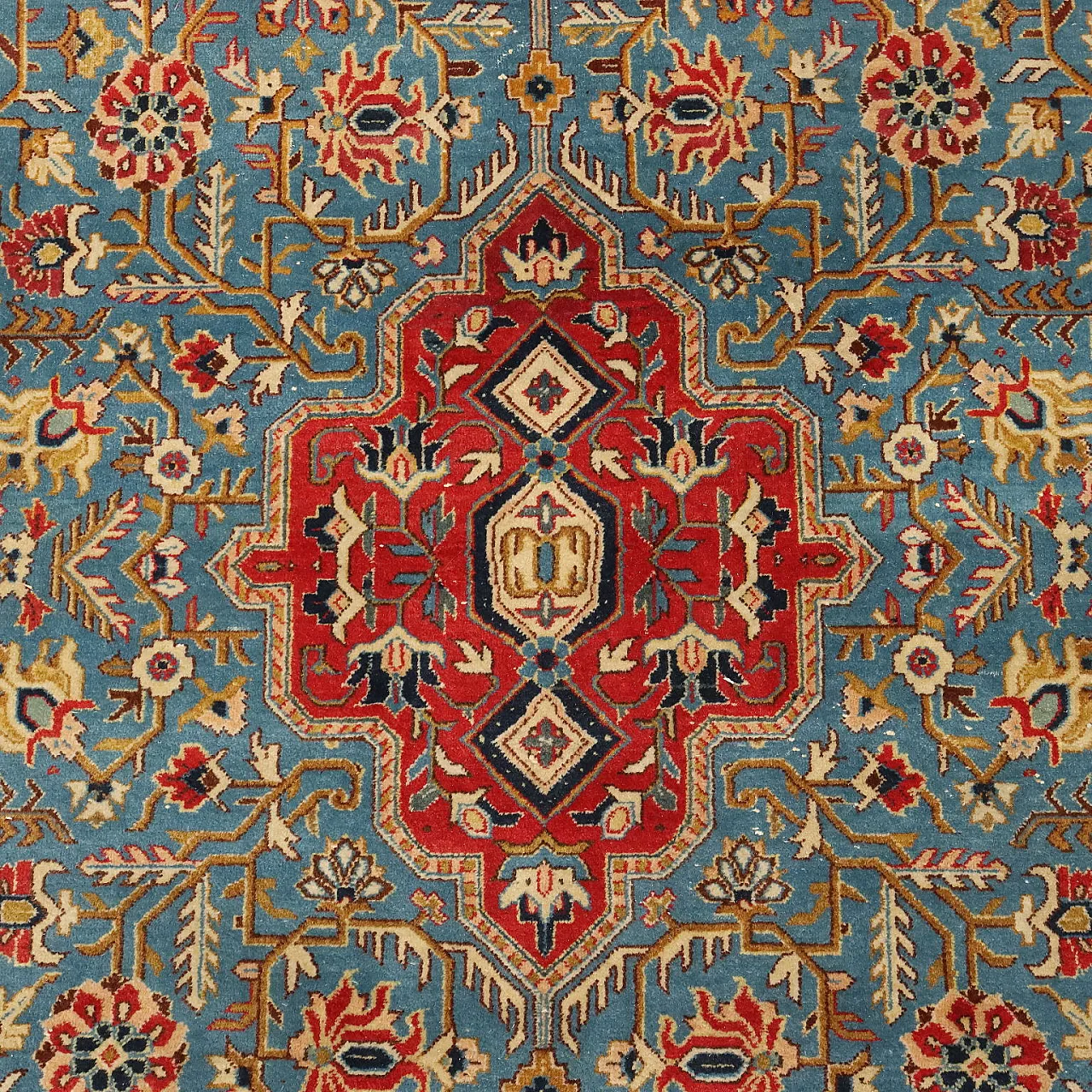 Tabriz rug in cotton and wool, 20th century 5