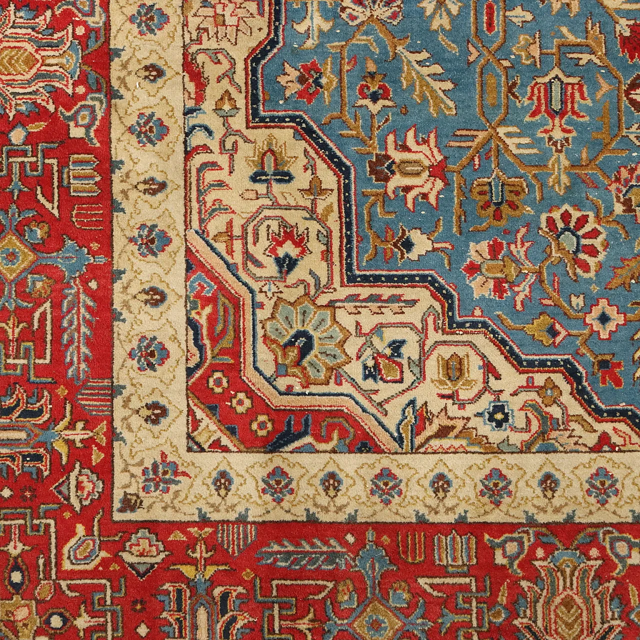 Tabriz rug in cotton and wool, 20th century 6