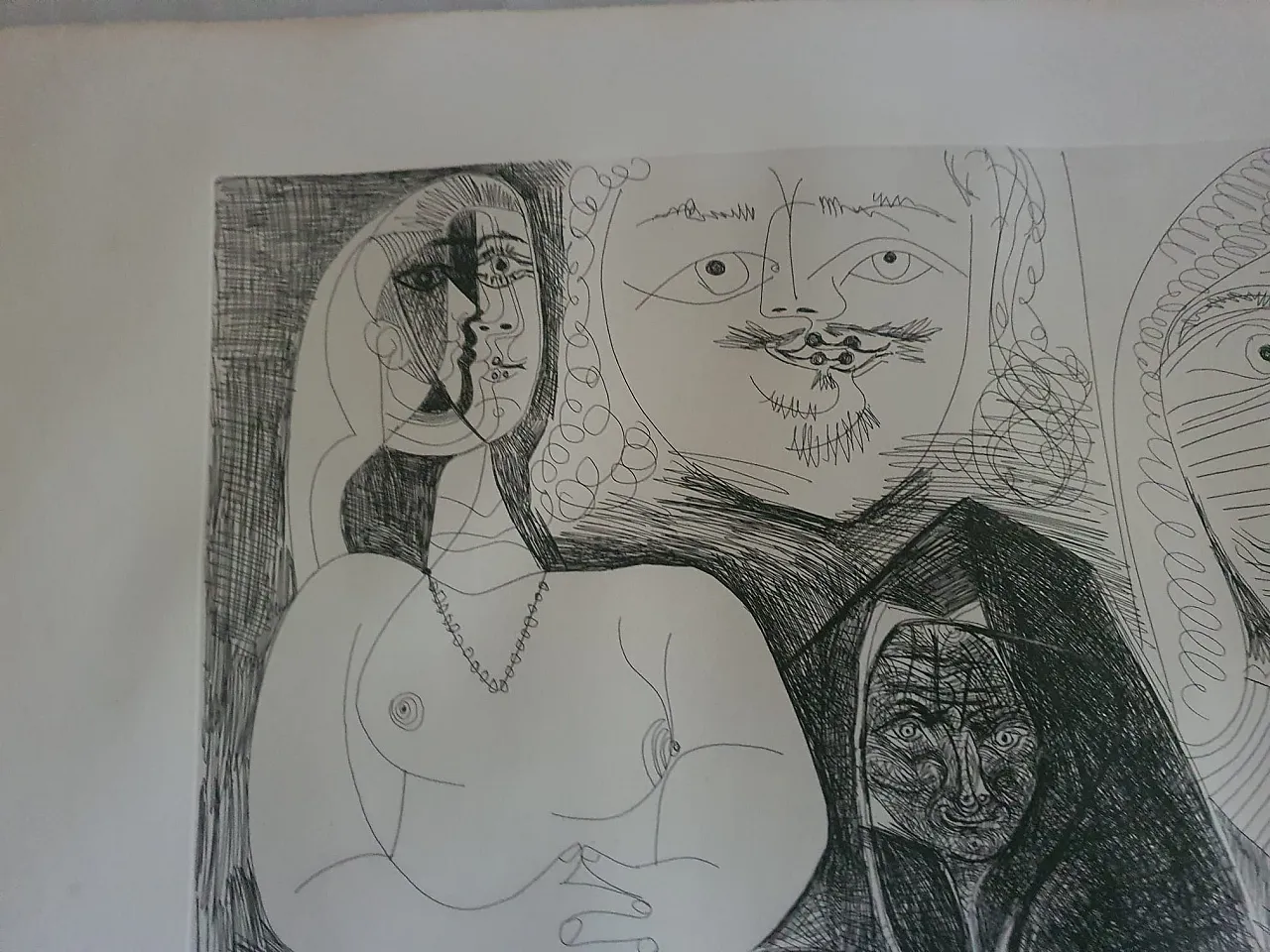 Acquaforte originale "Serie 156" con certificato di Pablo Picasso, 70s 7