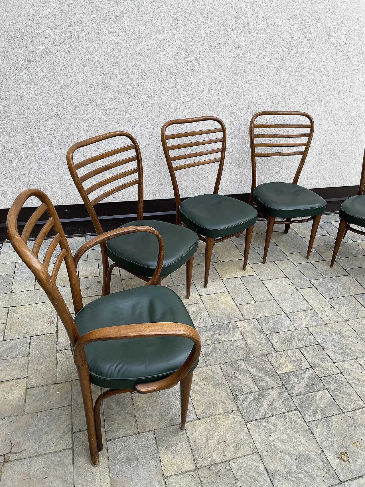 4 "Italia series" chairs and 2 "Dalia" armchairs by Gorgone, 50s 6