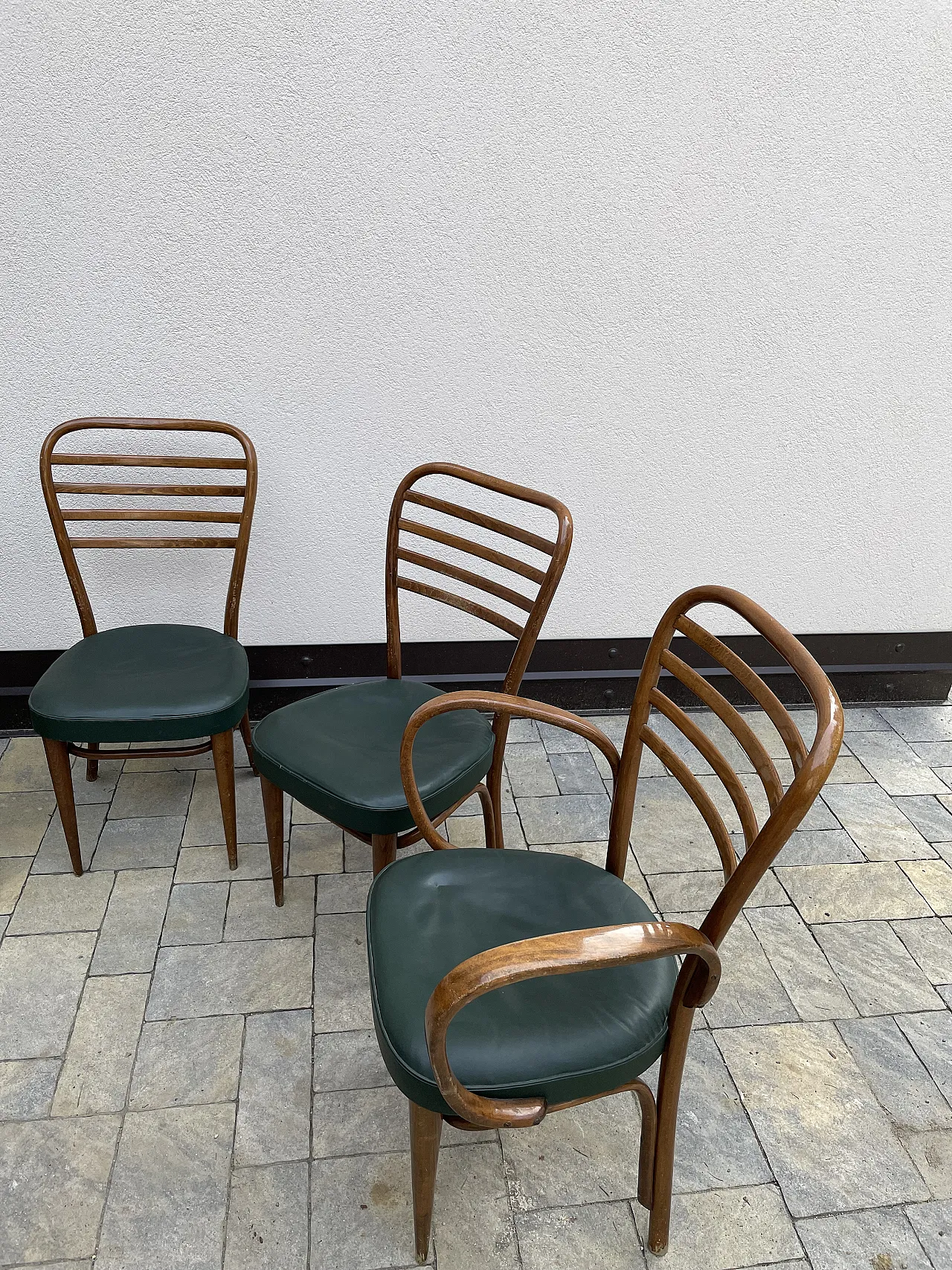 4 "Italia series" chairs and 2 "Dalia" armchairs by Gorgone, 50s 7