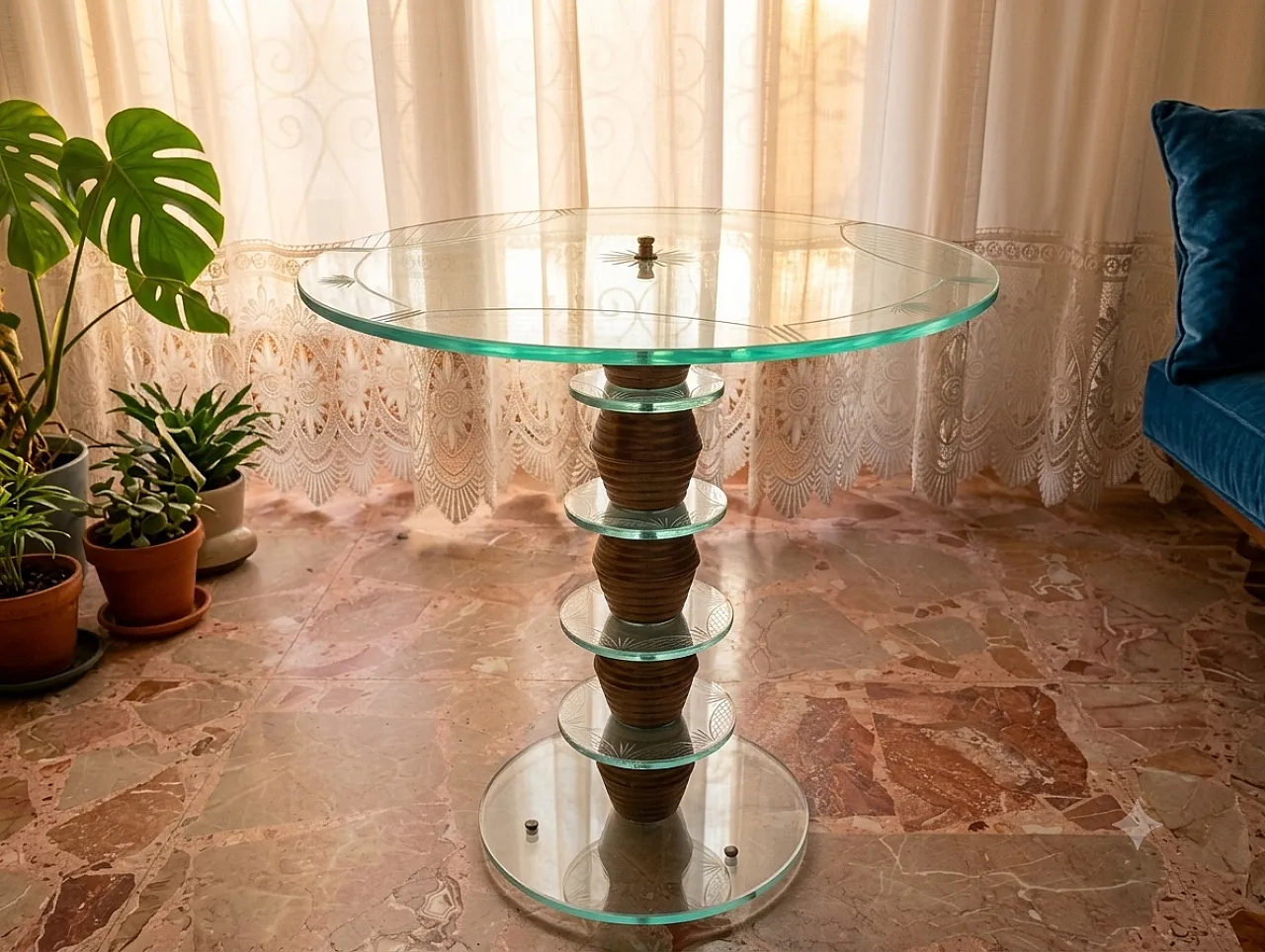 Art Deco Italian Murano glass coffee table, early 20th century 2