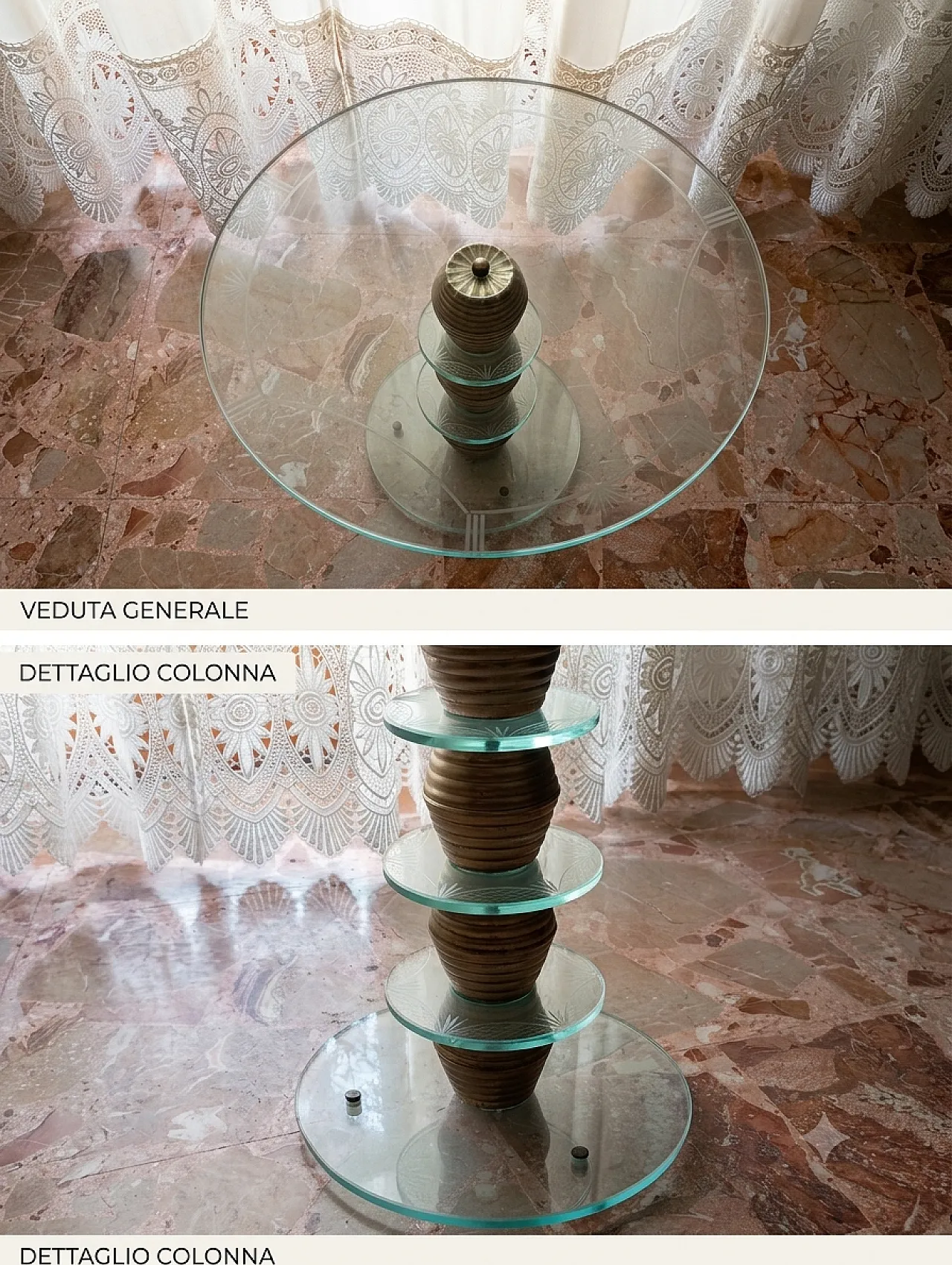 Art Deco Italian Murano glass coffee table, early 20th century 3