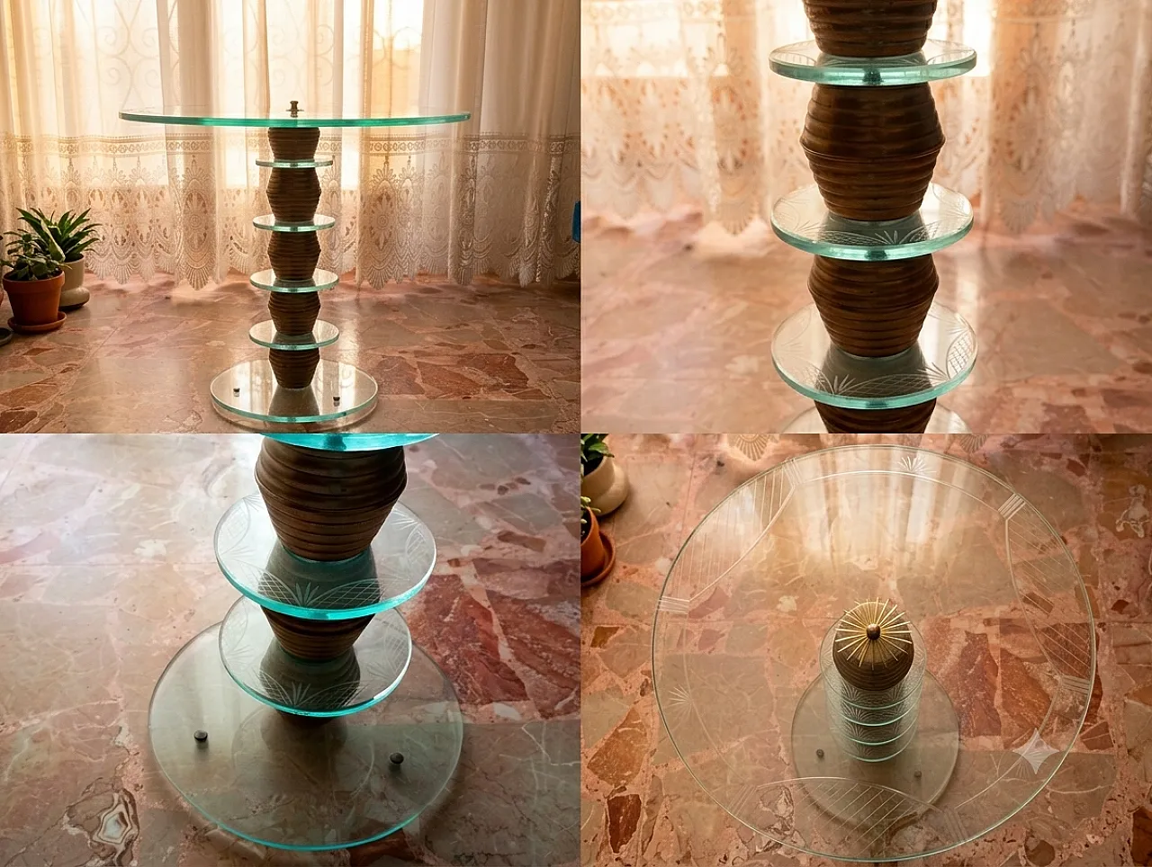 Art Deco Italian Murano glass coffee table, early 20th century 4