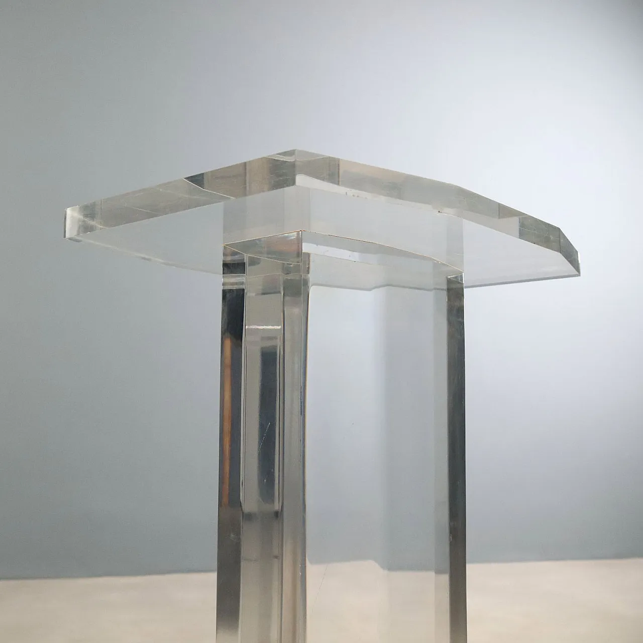 Pair of plexiglas columns, 1980s 4
