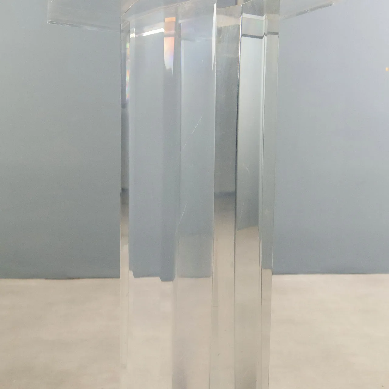 Pair of plexiglas columns, 1980s 5