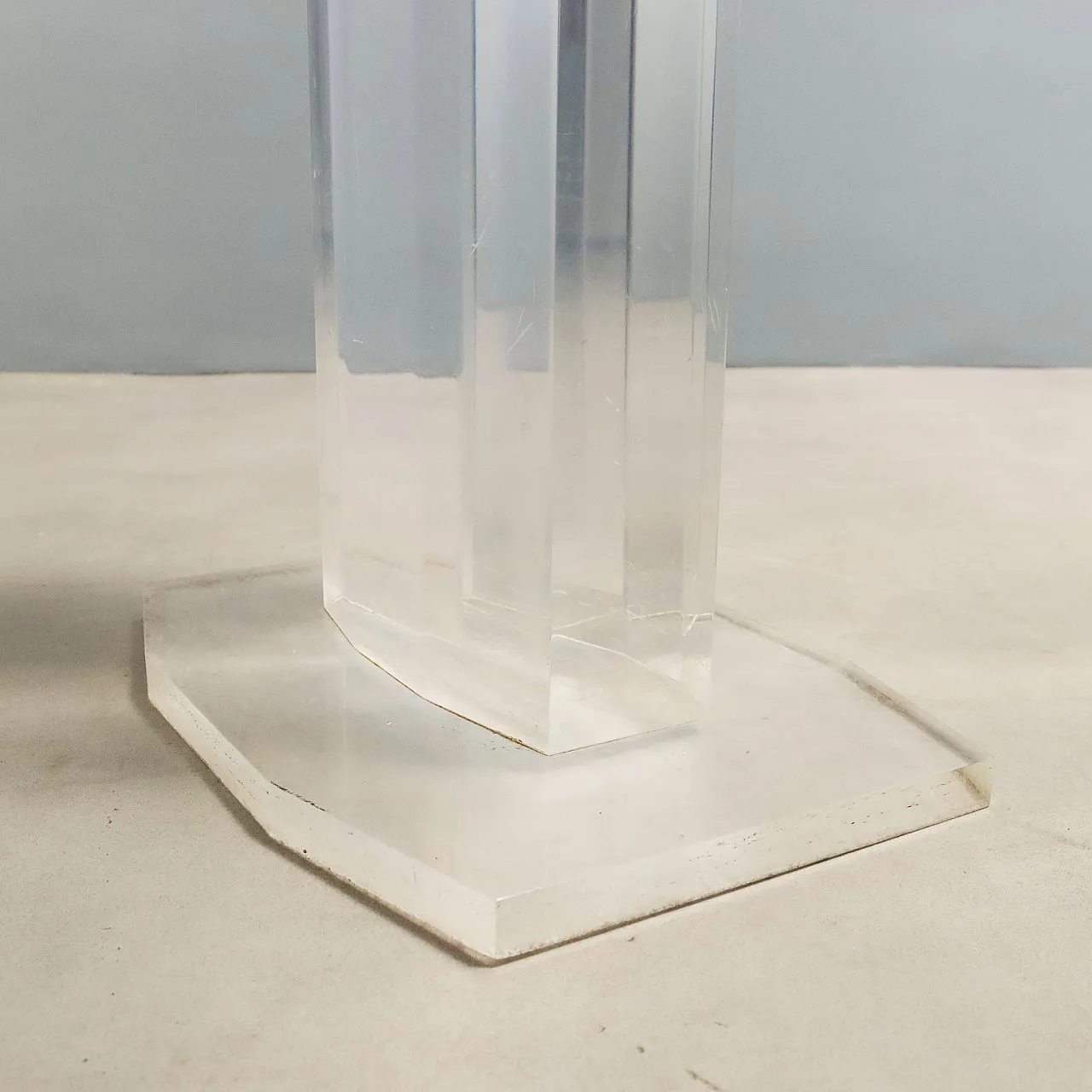 Pair of plexiglas columns, 1980s 6