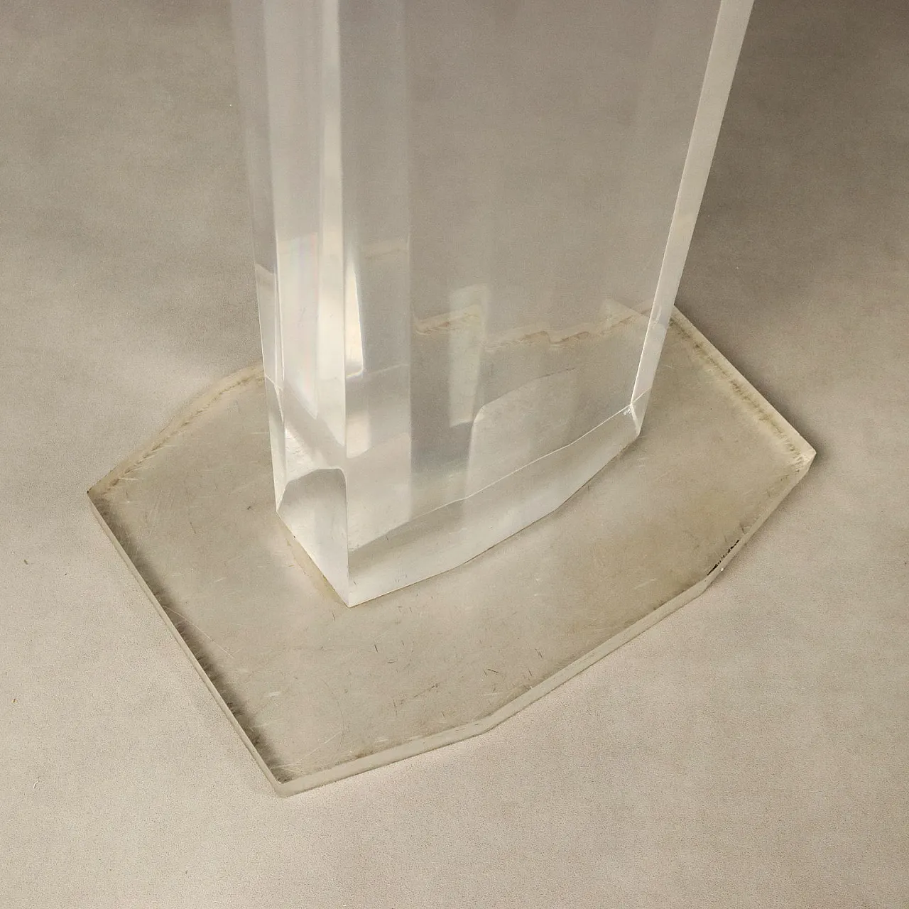Pair of plexiglas columns, 1980s 7