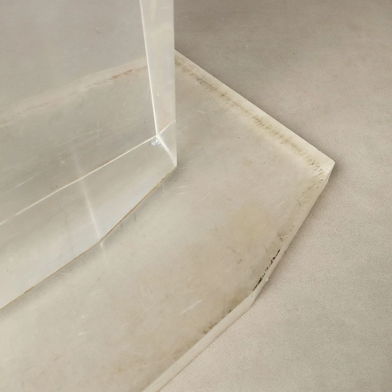 Pair of plexiglas columns, 1980s 9