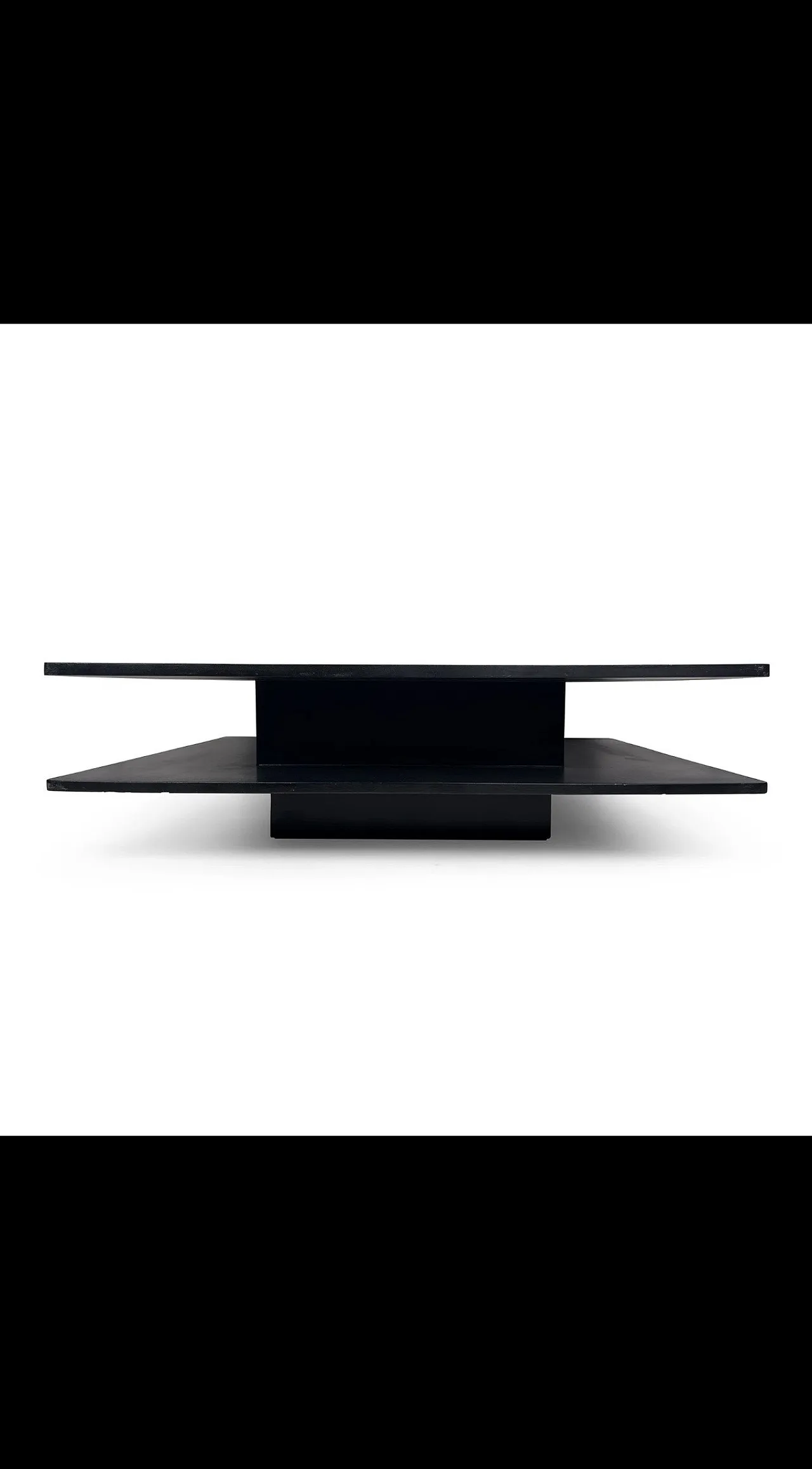Ebonized Wood Coffee Table Attributed to Willy Rizzo 5