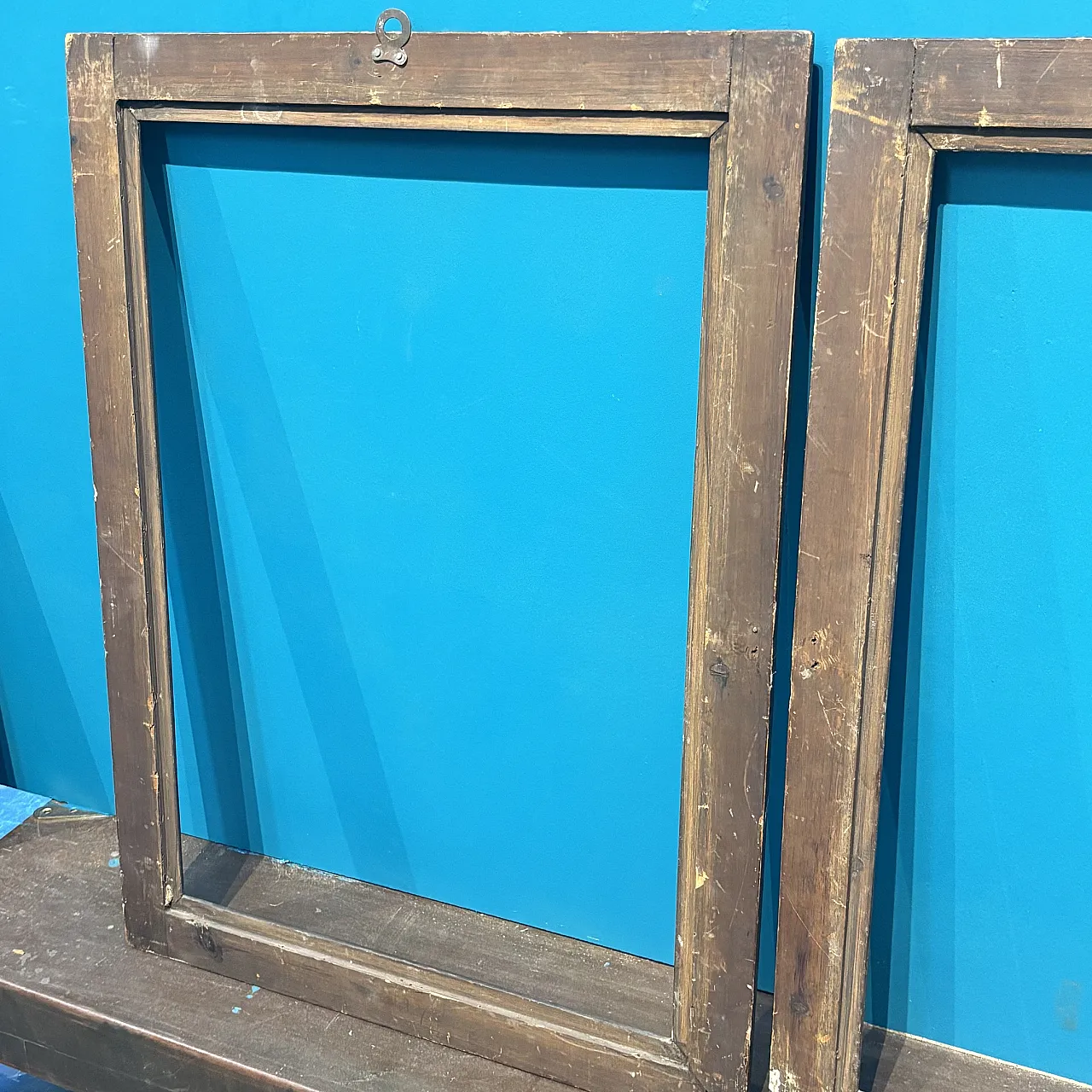 Pair of carved wooden frames, late 19th century 8