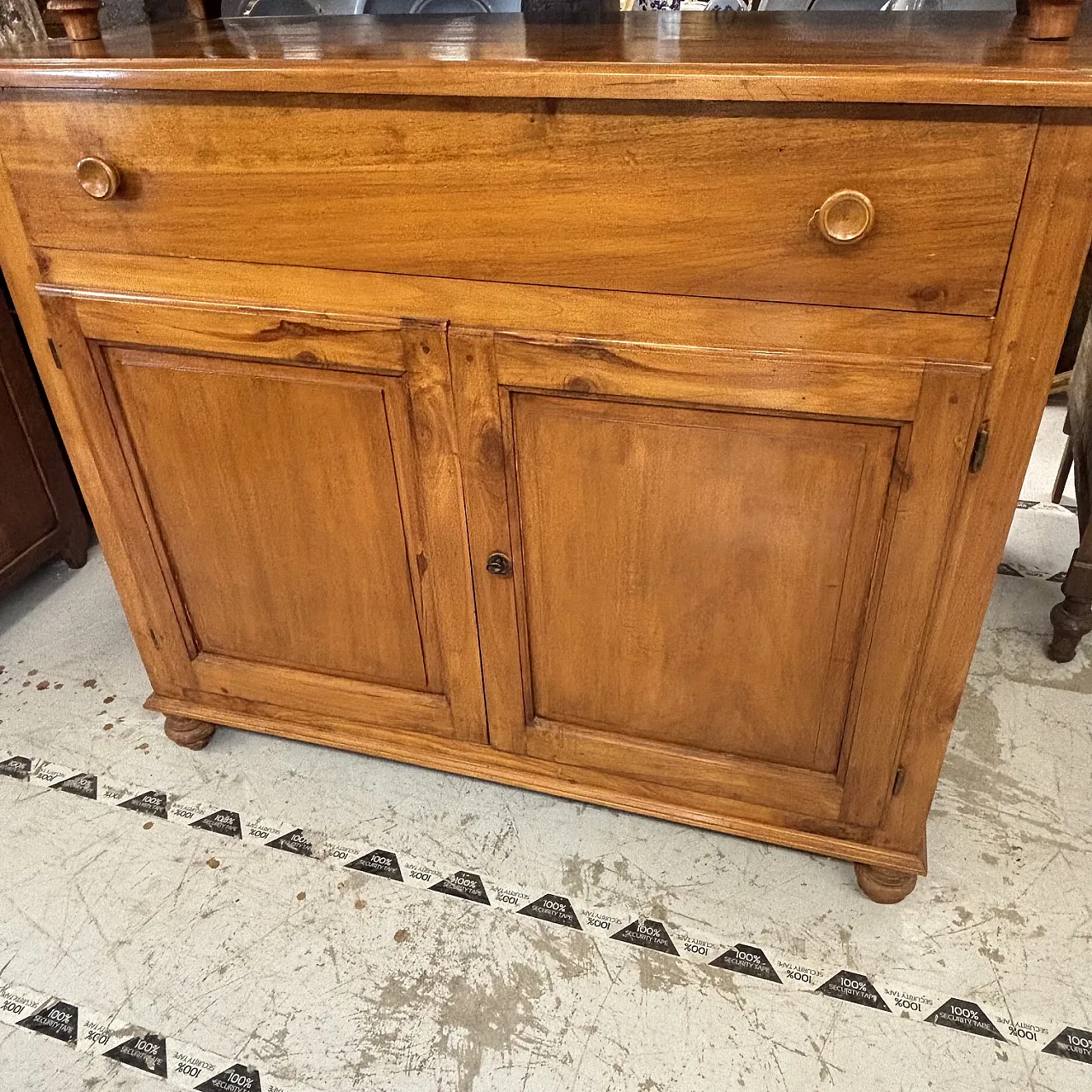 Double body sideboard in solid cherry wood Tuscany, early 19th century 2