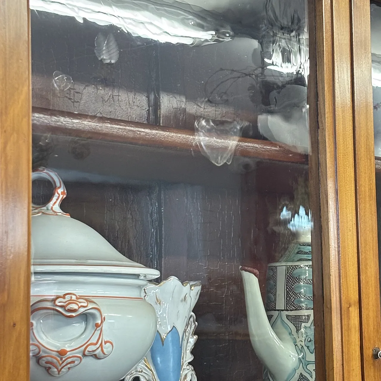 Double body sideboard in solid cherry wood Tuscany, early 19th century 14