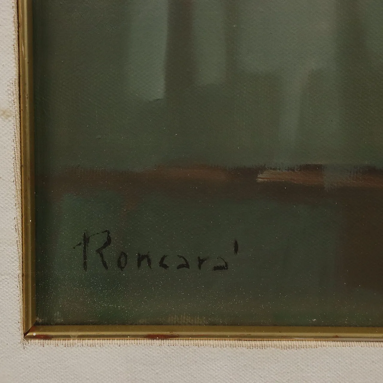 Painting by Davide Roncarà, Towards Bormio, 1980s 8