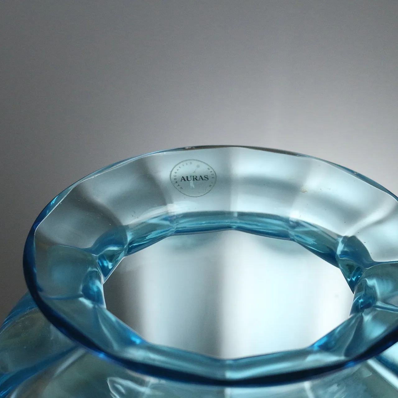 Vaso in vetro soffiato, Manifattura Auras Venezia, '900 3