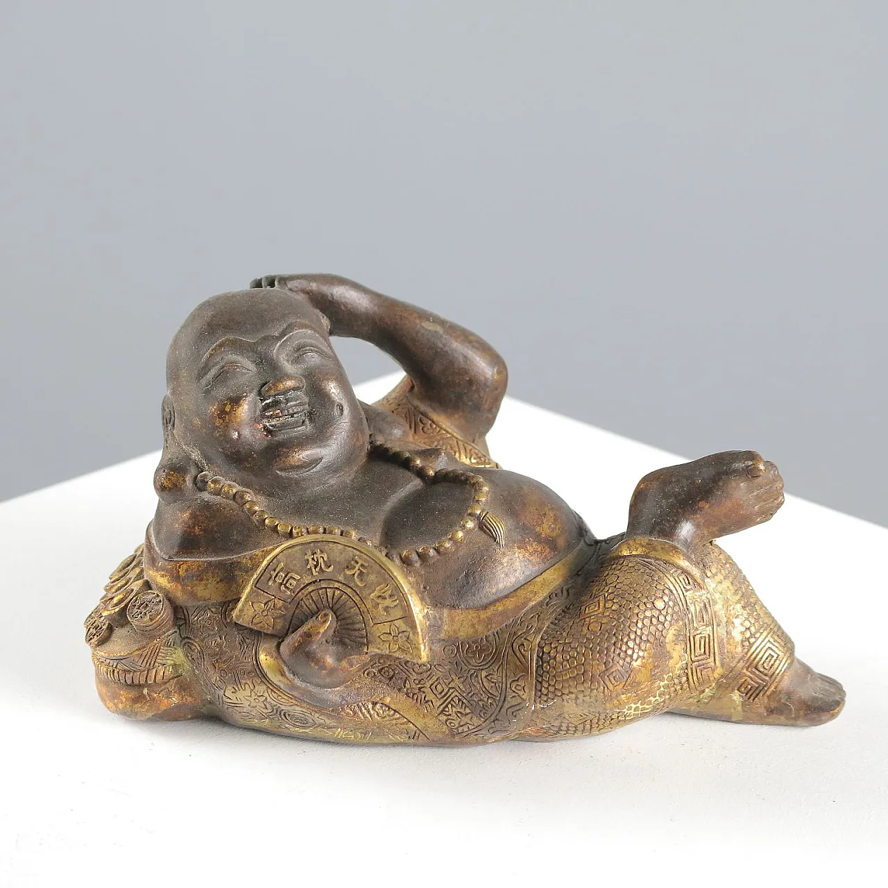 Budai scultura in bronzo, '900 1