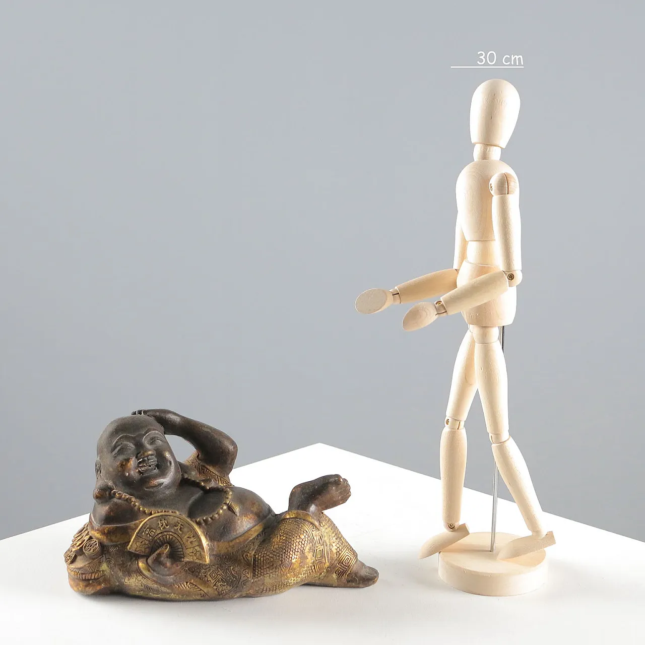 Budai scultura in bronzo, '900 2