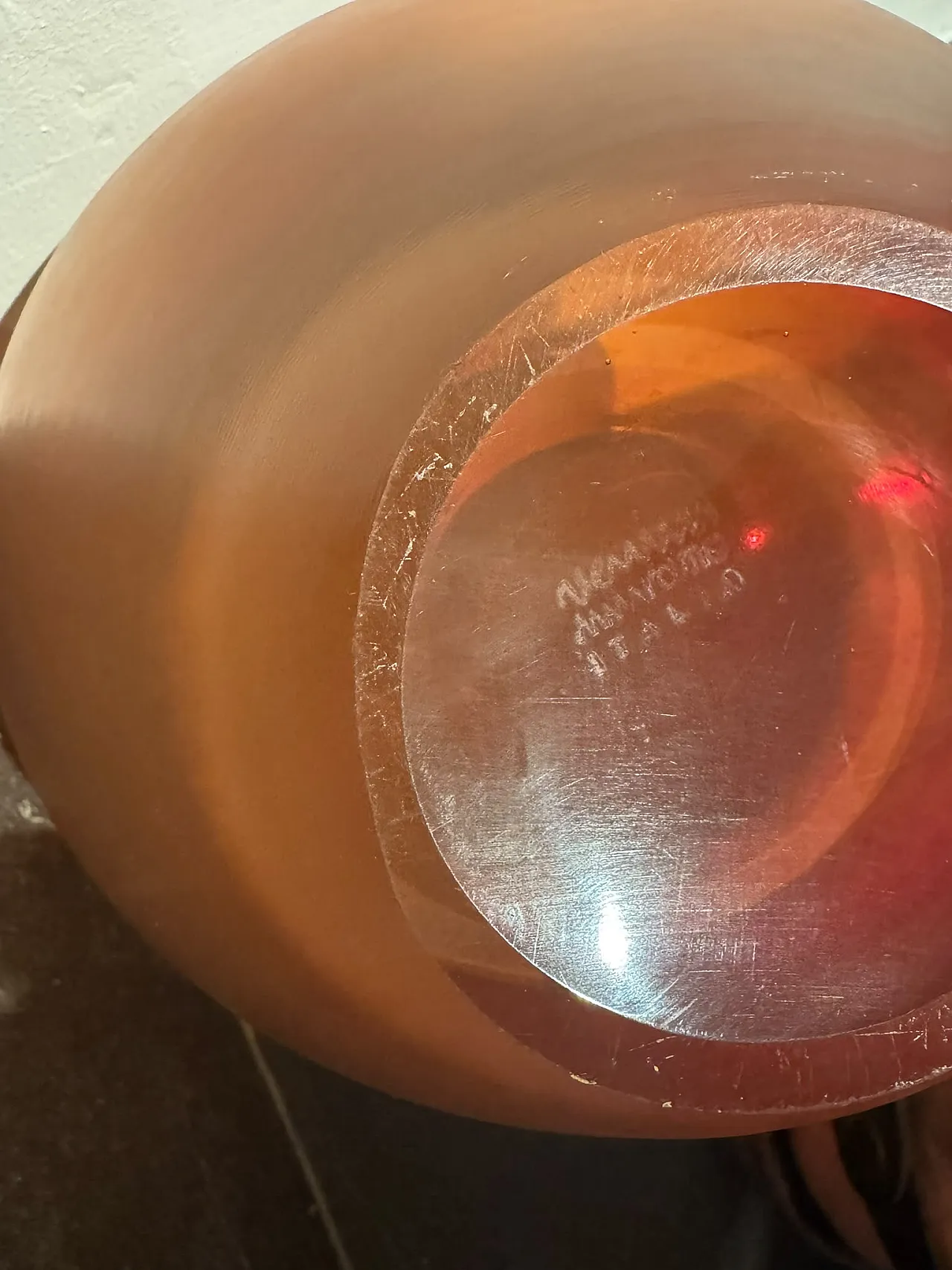 Amber Incisi vase signed by Paolo Venini, 1956 6