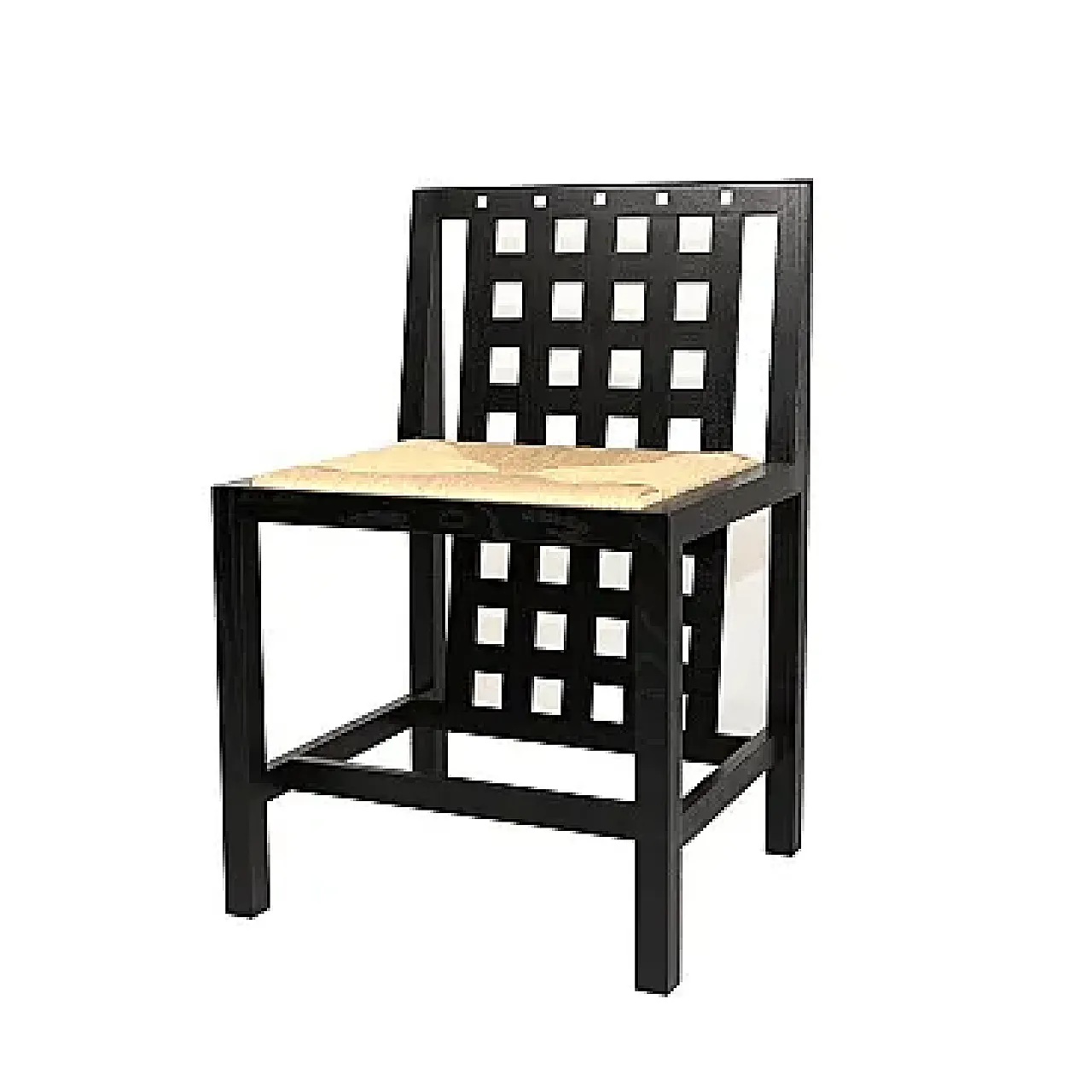 Coppia sedie DS3 di Charles Rennie Mackintosh prod Cassina, anni '70 12