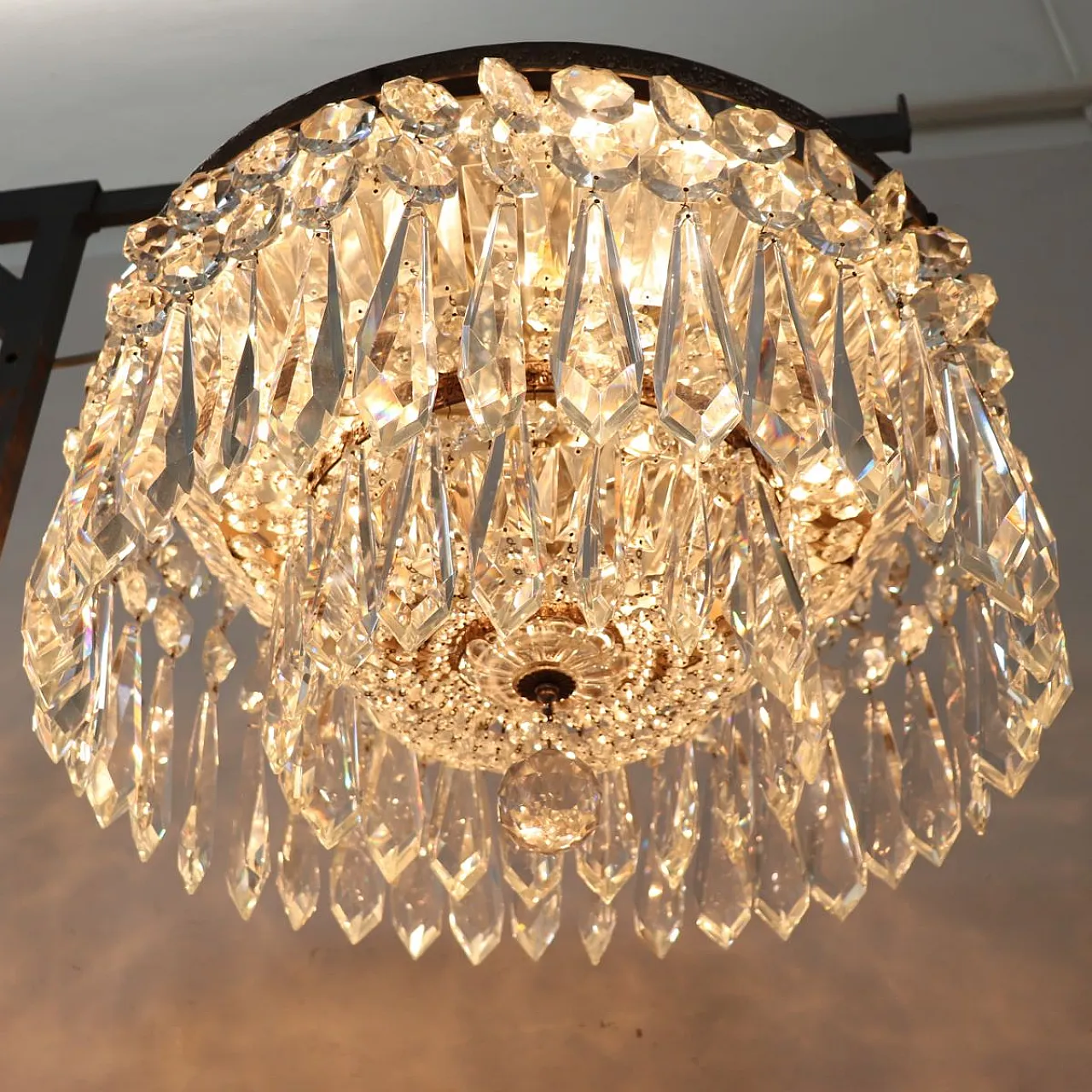 Set of three elegant chandeliers, early 1900s 8