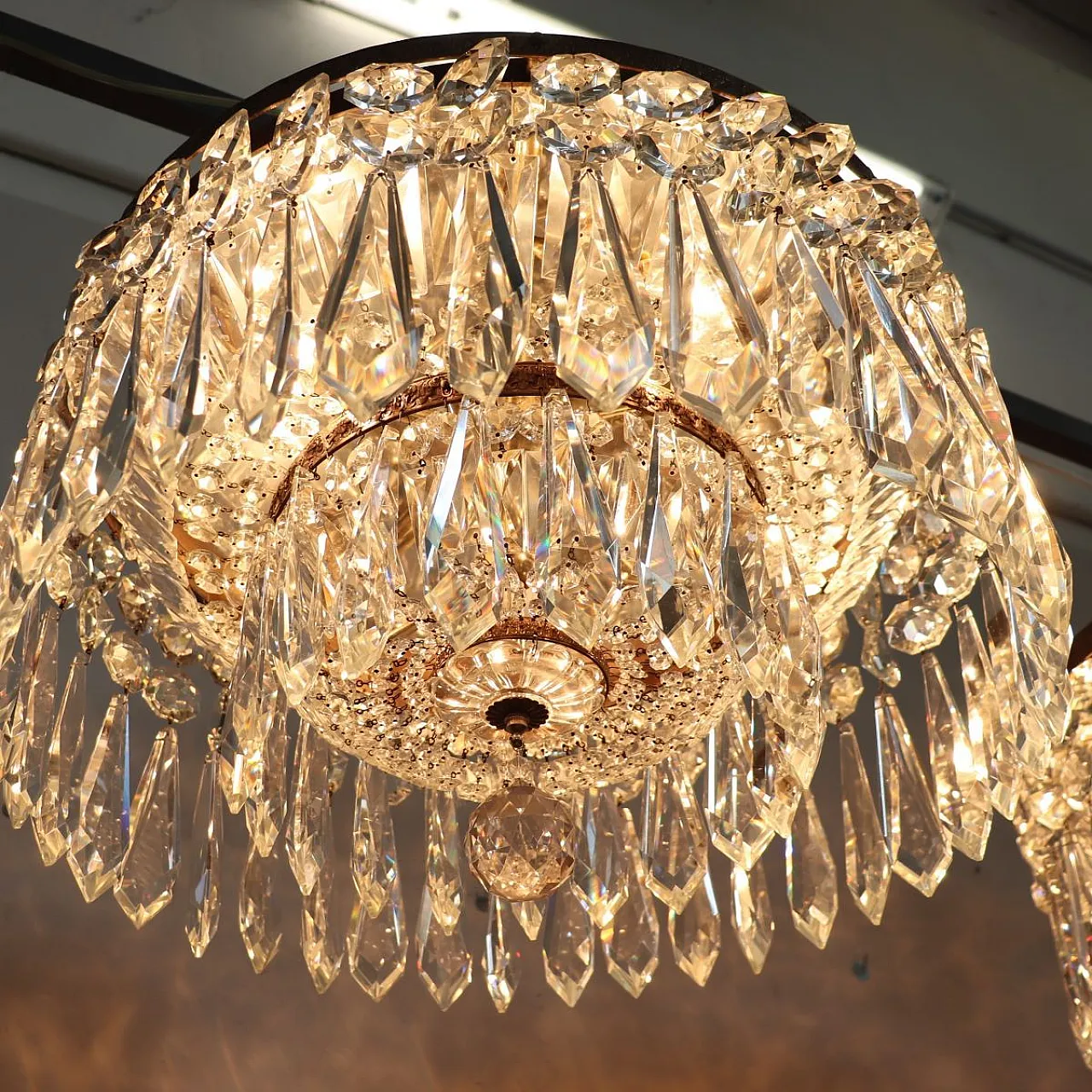 Set of three elegant chandeliers, early 1900s 9