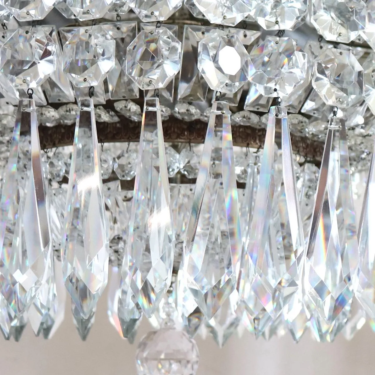 Set of three elegant chandeliers, early 1900s 10