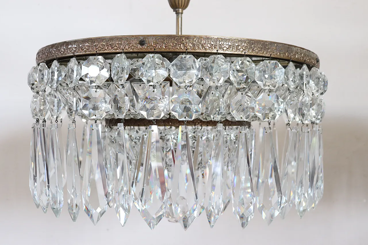 Set of three elegant chandeliers, early 1900s 16