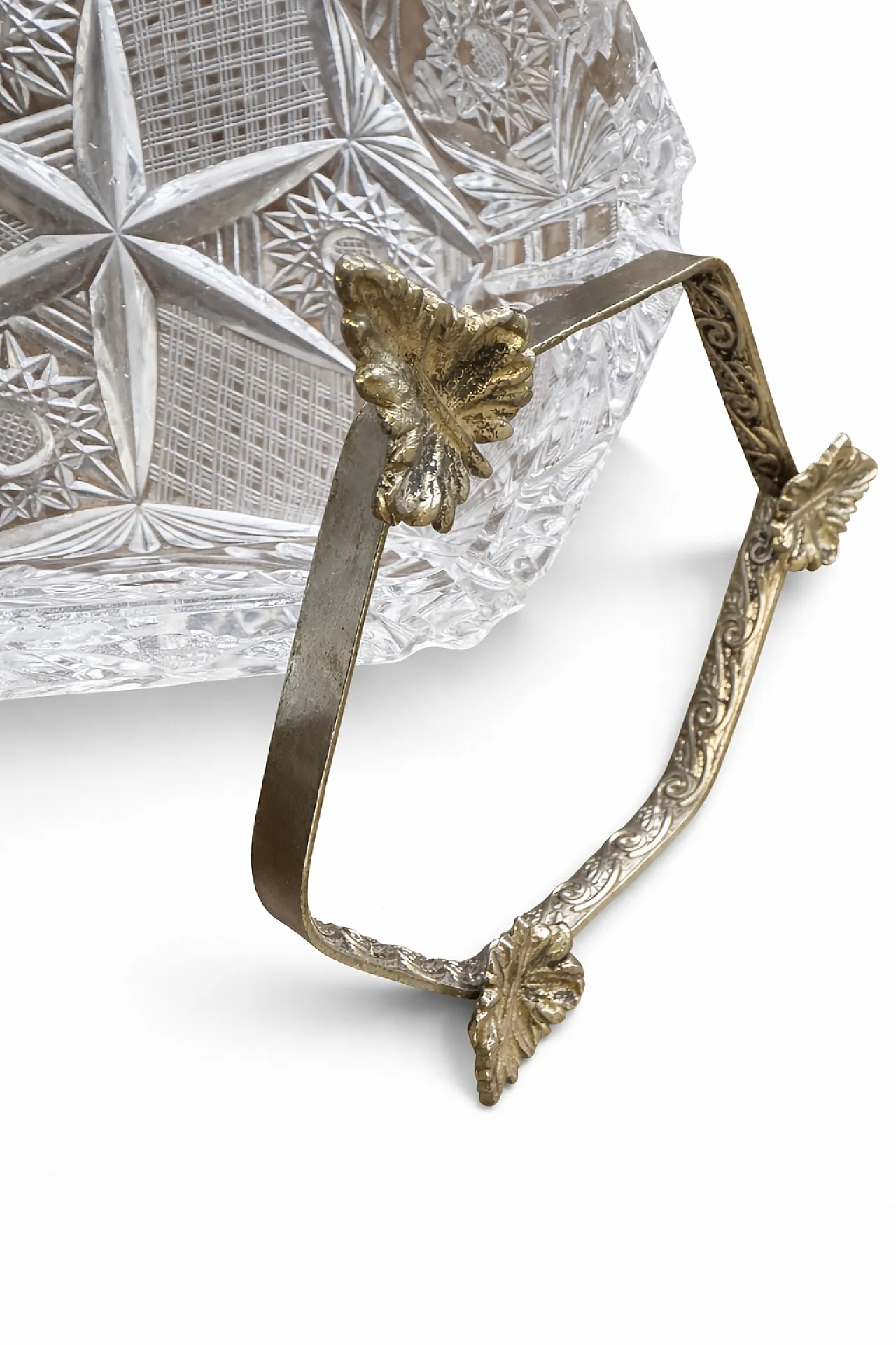 Carved glass ashtray, 1960s 1