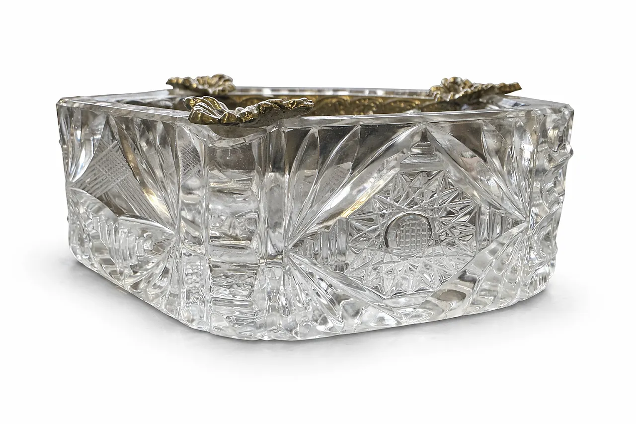Carved glass ashtray, 1960s 4