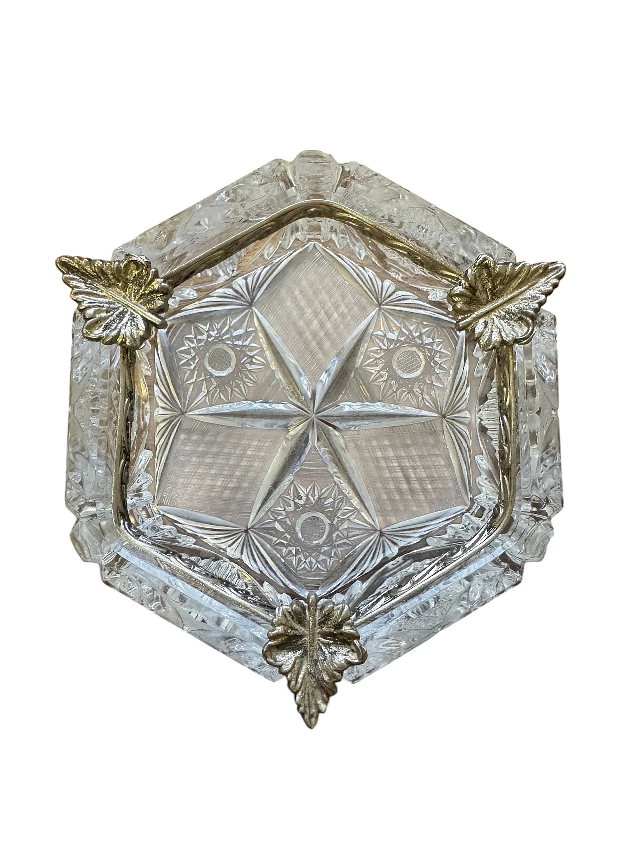 Carved glass ashtray, 1960s 6