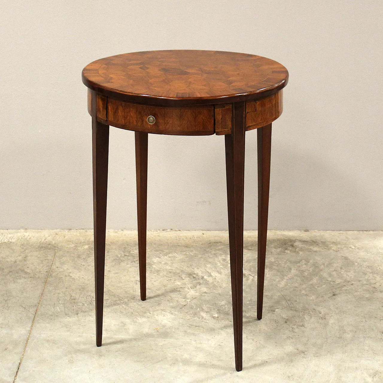 Napoleon III inlaid coffee table from the 19th century 1