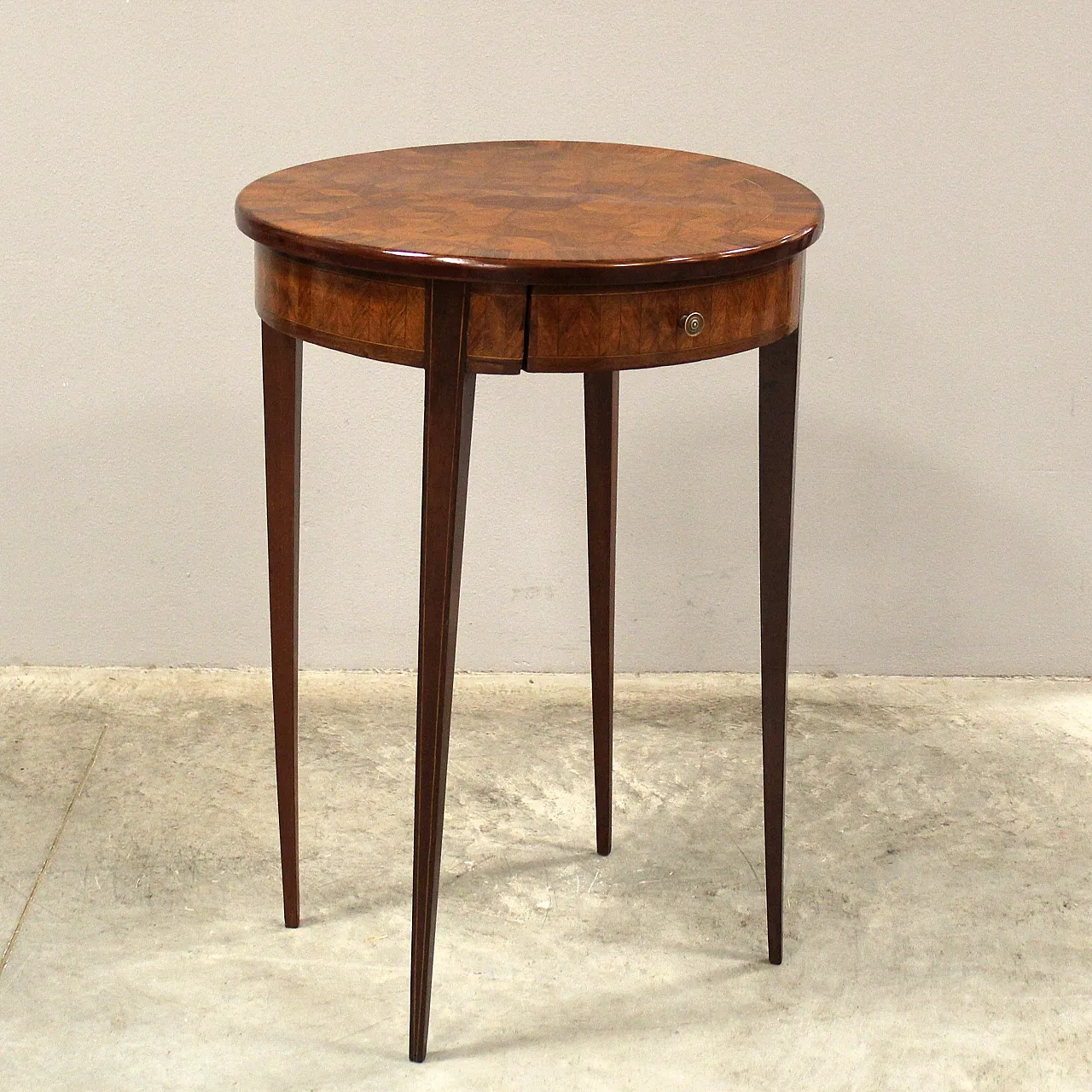 Napoleon III inlaid coffee table from the 19th century 3