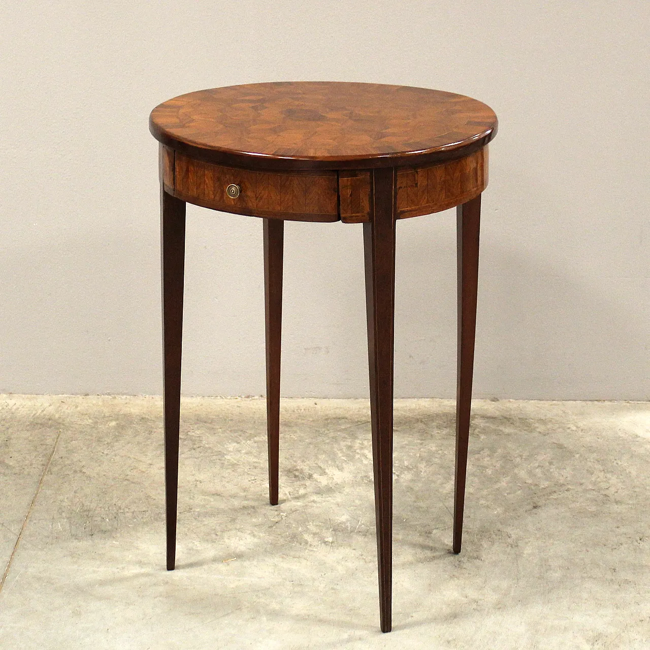 Napoleon III inlaid coffee table from the 19th century 4