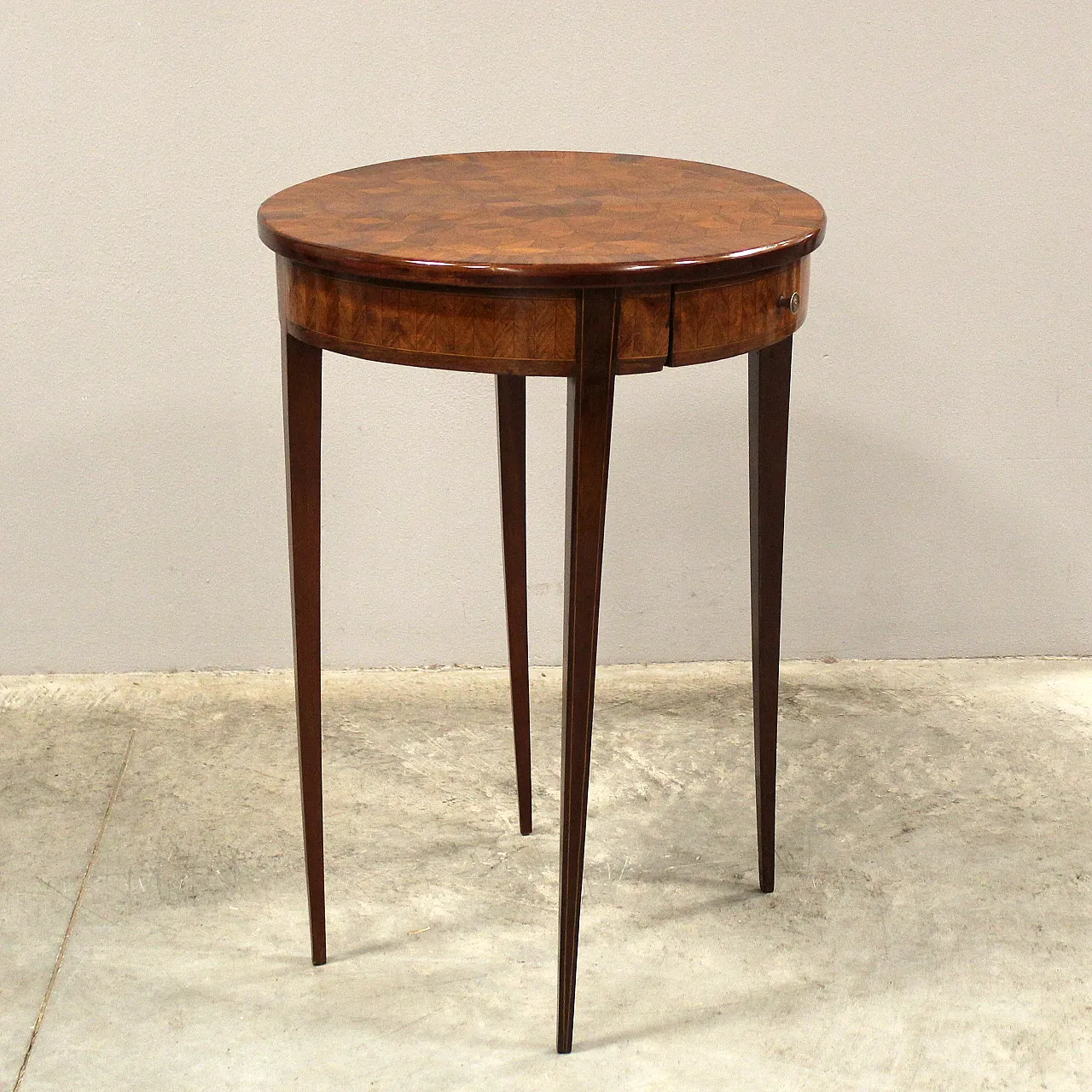 Napoleon III inlaid coffee table from the 19th century 5