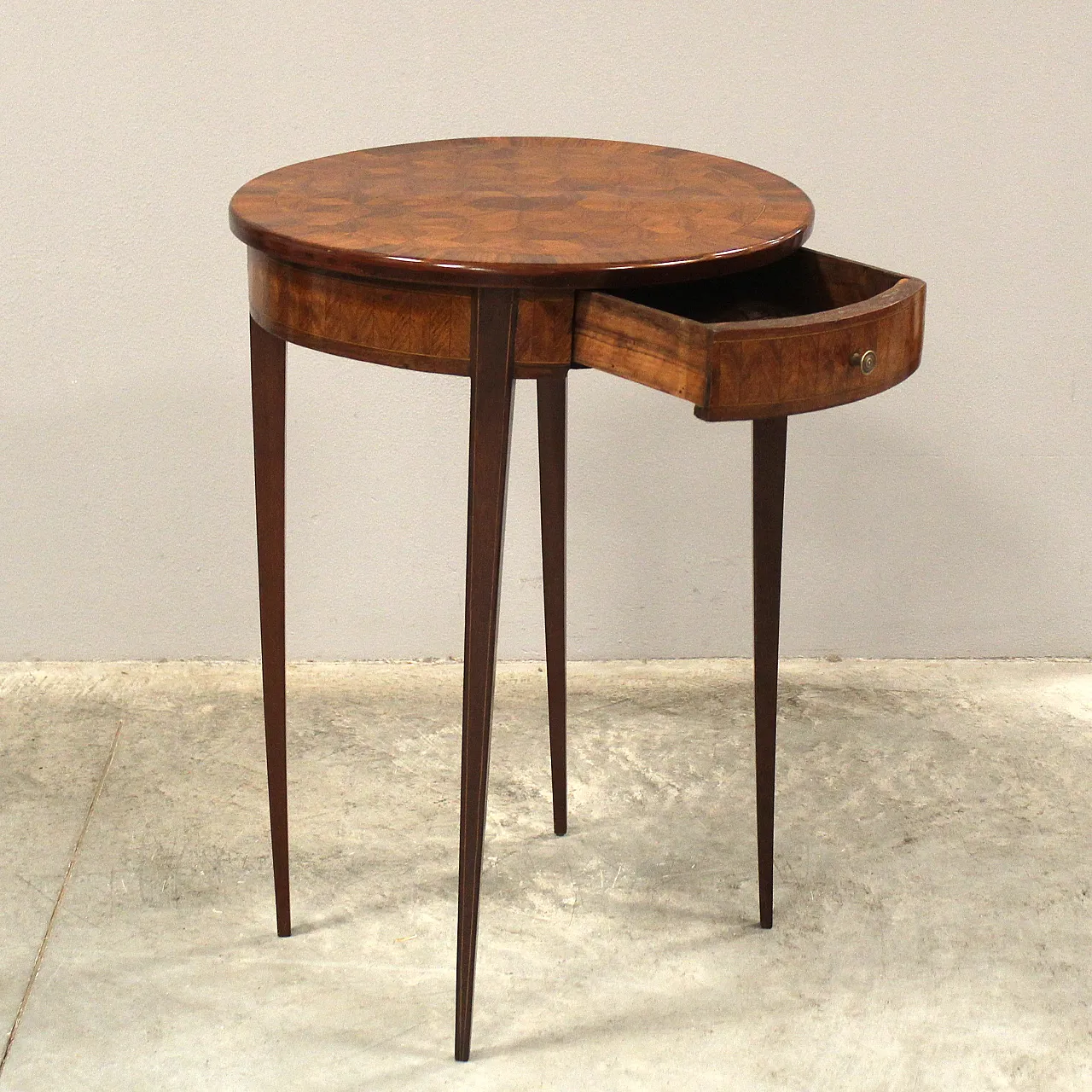Napoleon III inlaid coffee table from the 19th century 7
