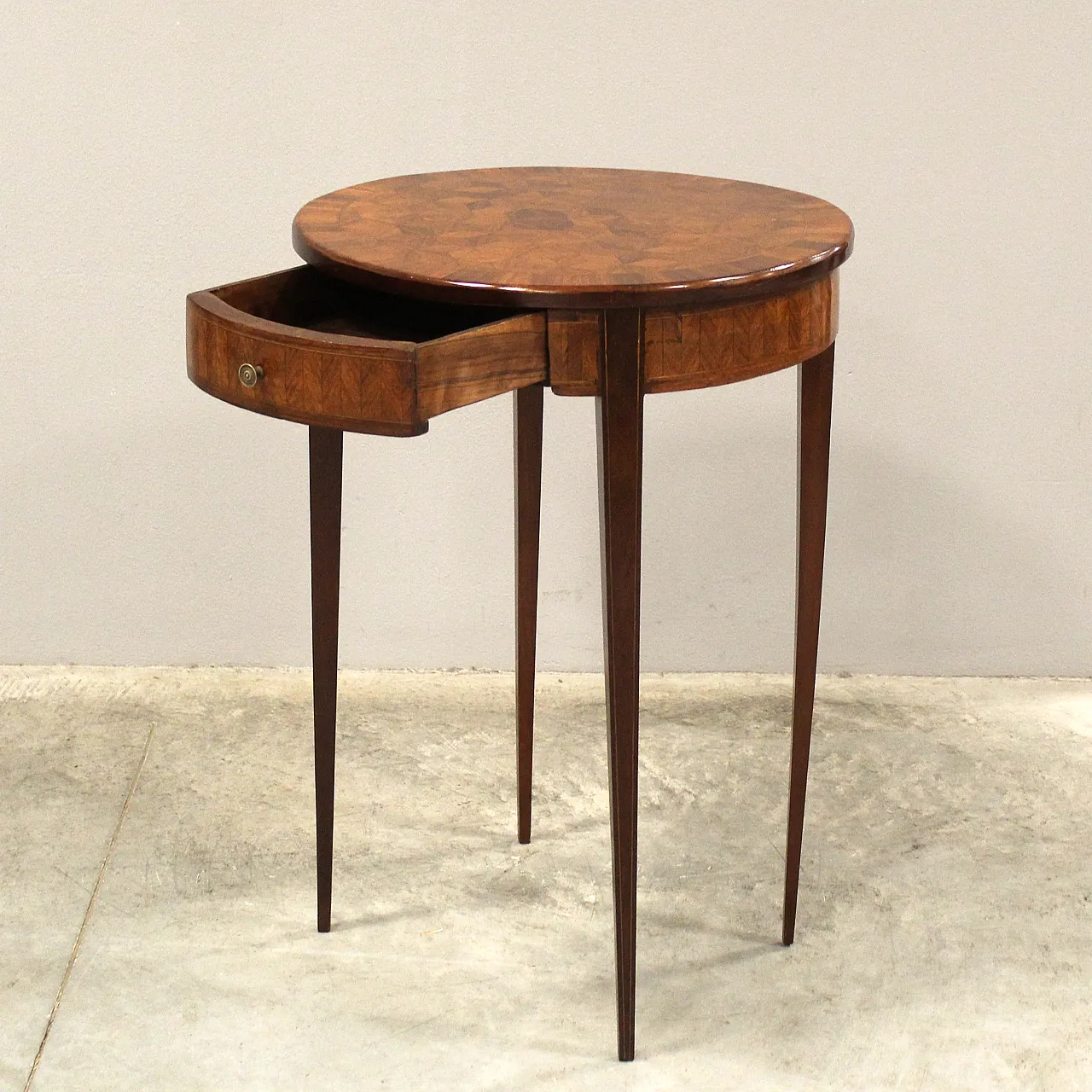 Napoleon III inlaid coffee table from the 19th century 8