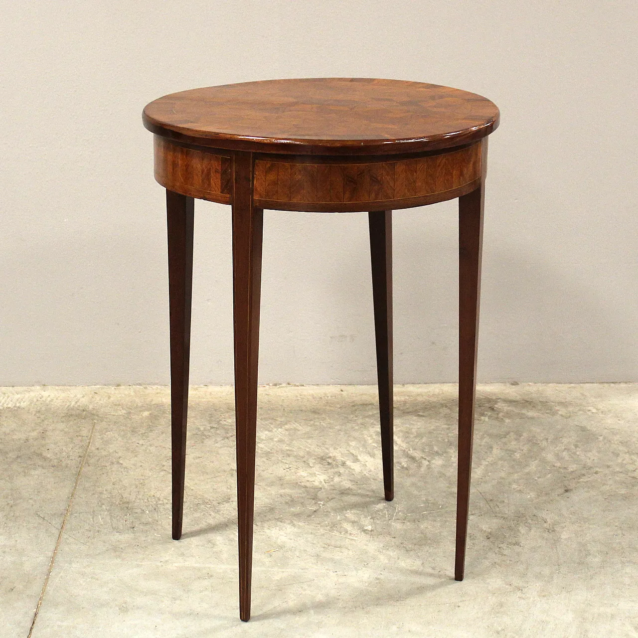 Napoleon III inlaid coffee table from the 19th century 10