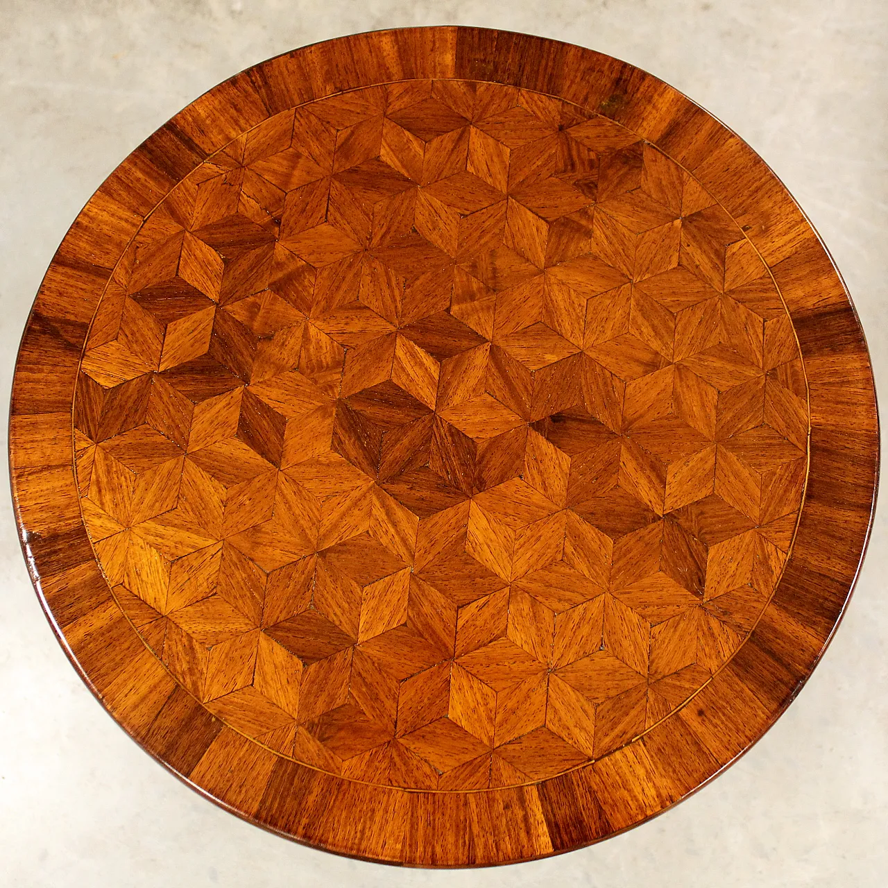 Napoleon III inlaid coffee table from the 19th century 11