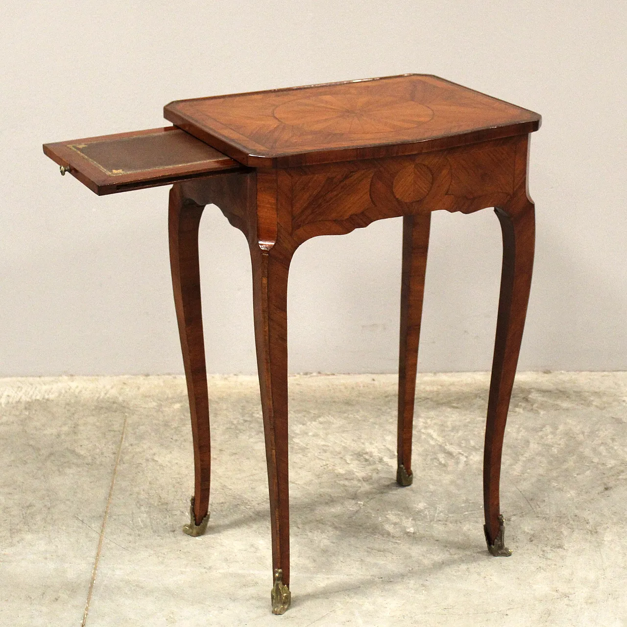 Tavolino intarsiato Napoleone III '800 7