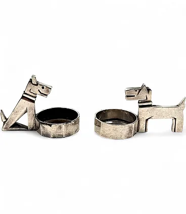 Art Deco salt and pepper set, Edouard Sandoz, Christolfe France 1930
