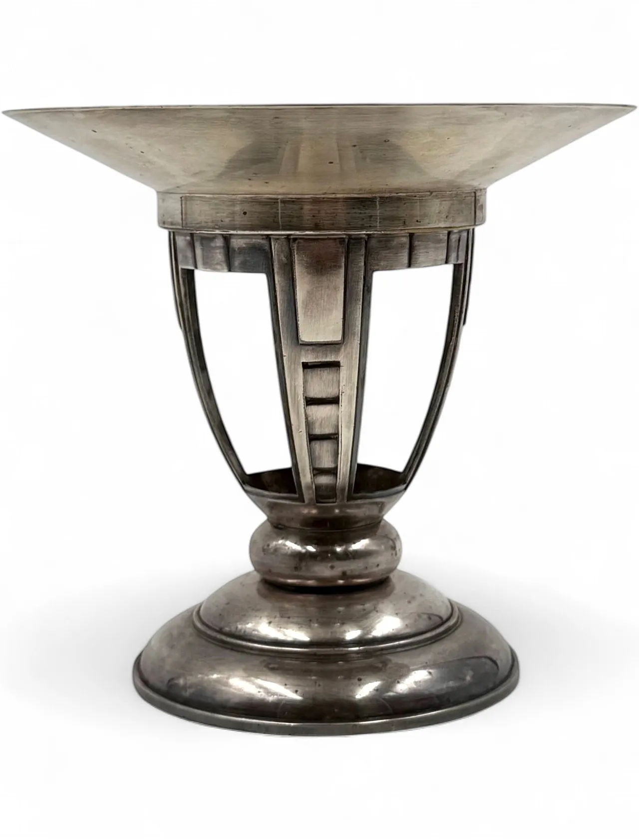 Art Deco style silver plated cake stand, France, 1940s 11