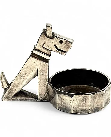 Small Rick and Mac Art Deco ashtray, Christofle Gallia France 1930