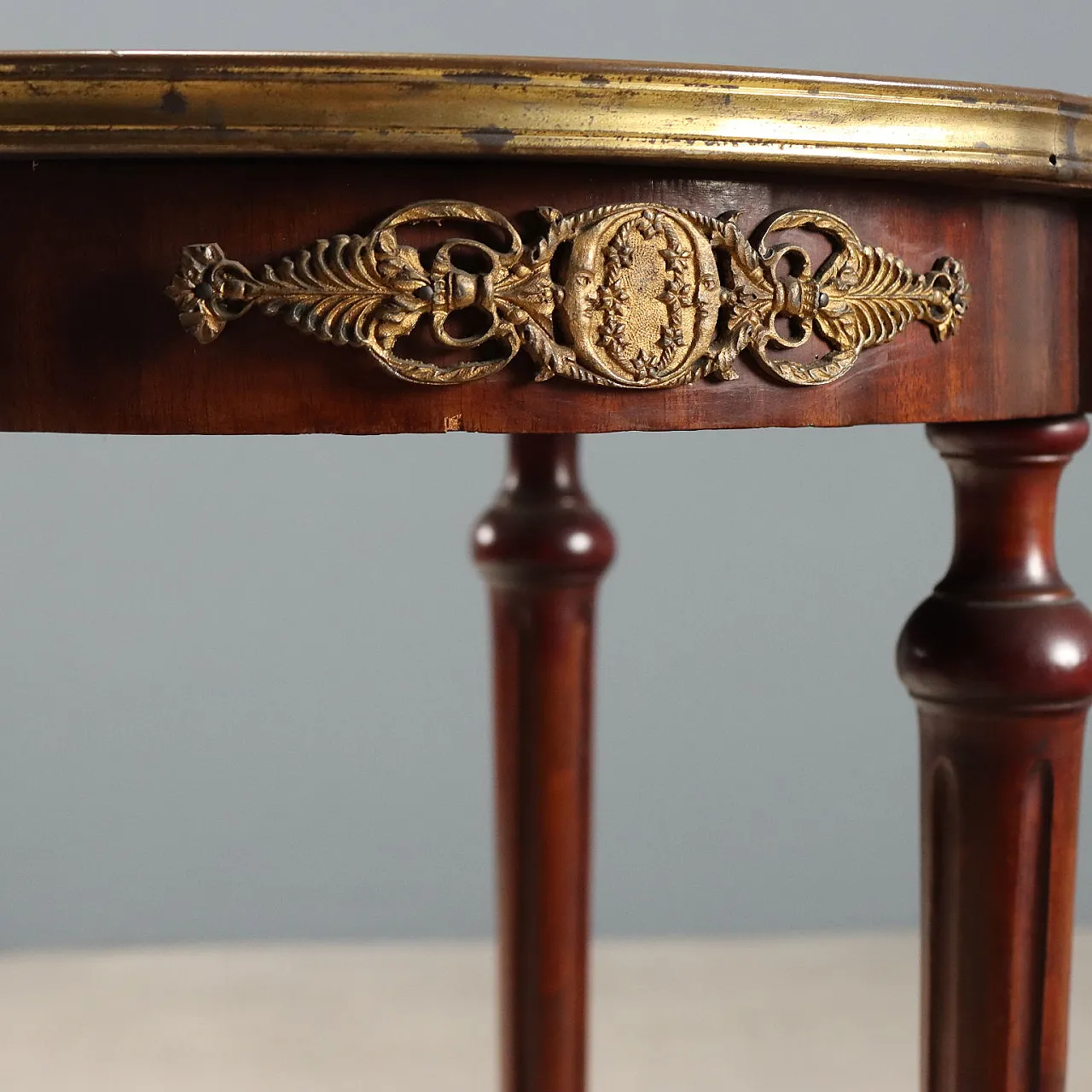 Center table in mahogany and marble, early 20th century 4