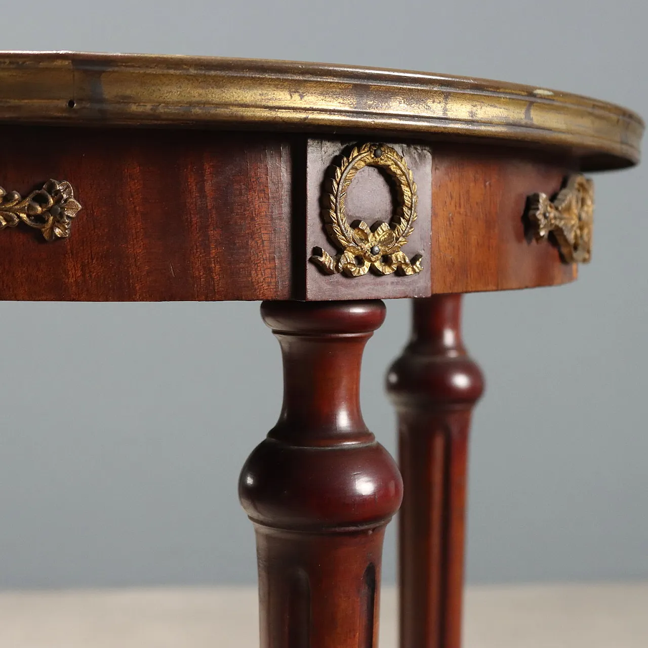 Center table in mahogany and marble, early 20th century 5