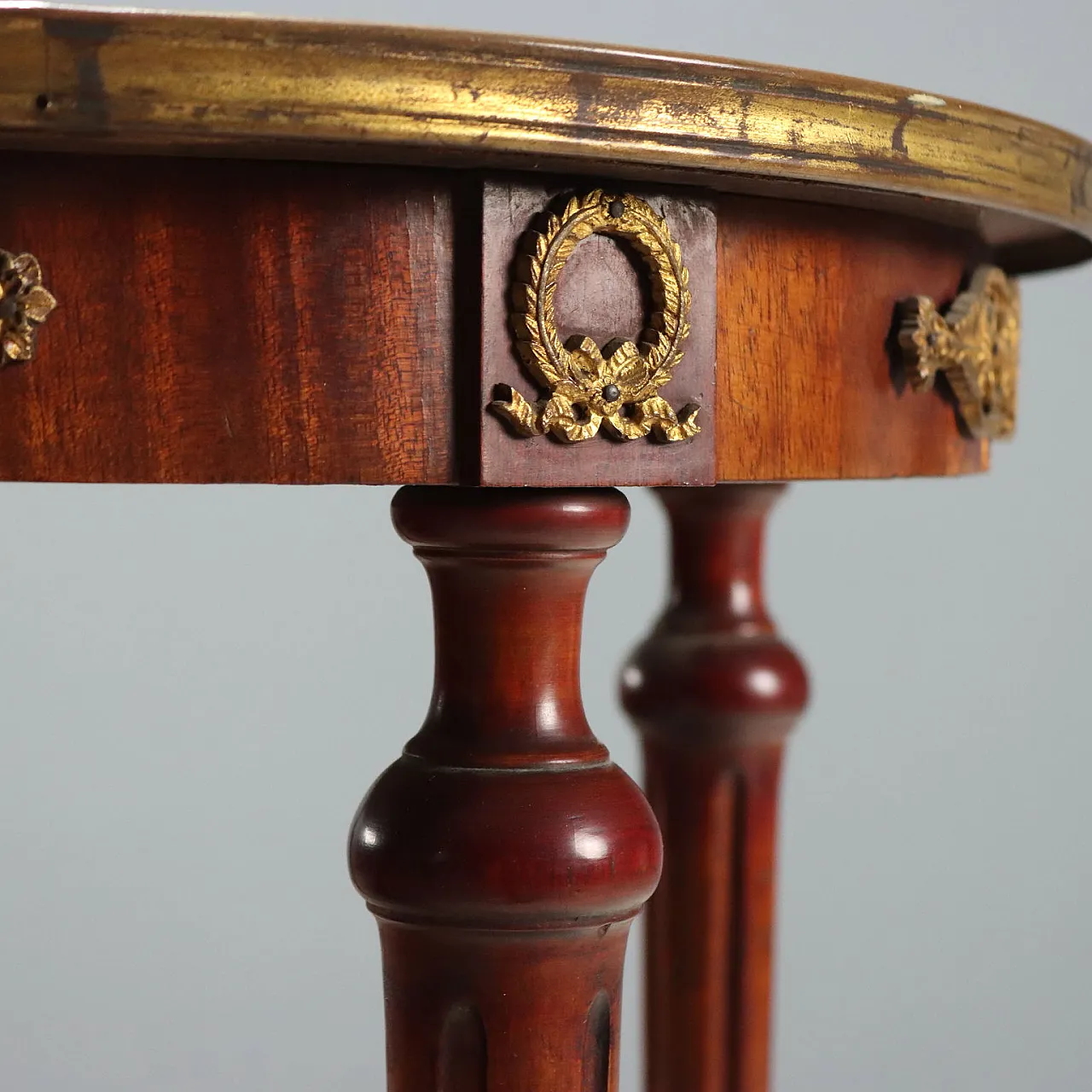 Center table in mahogany and marble, early 20th century 6