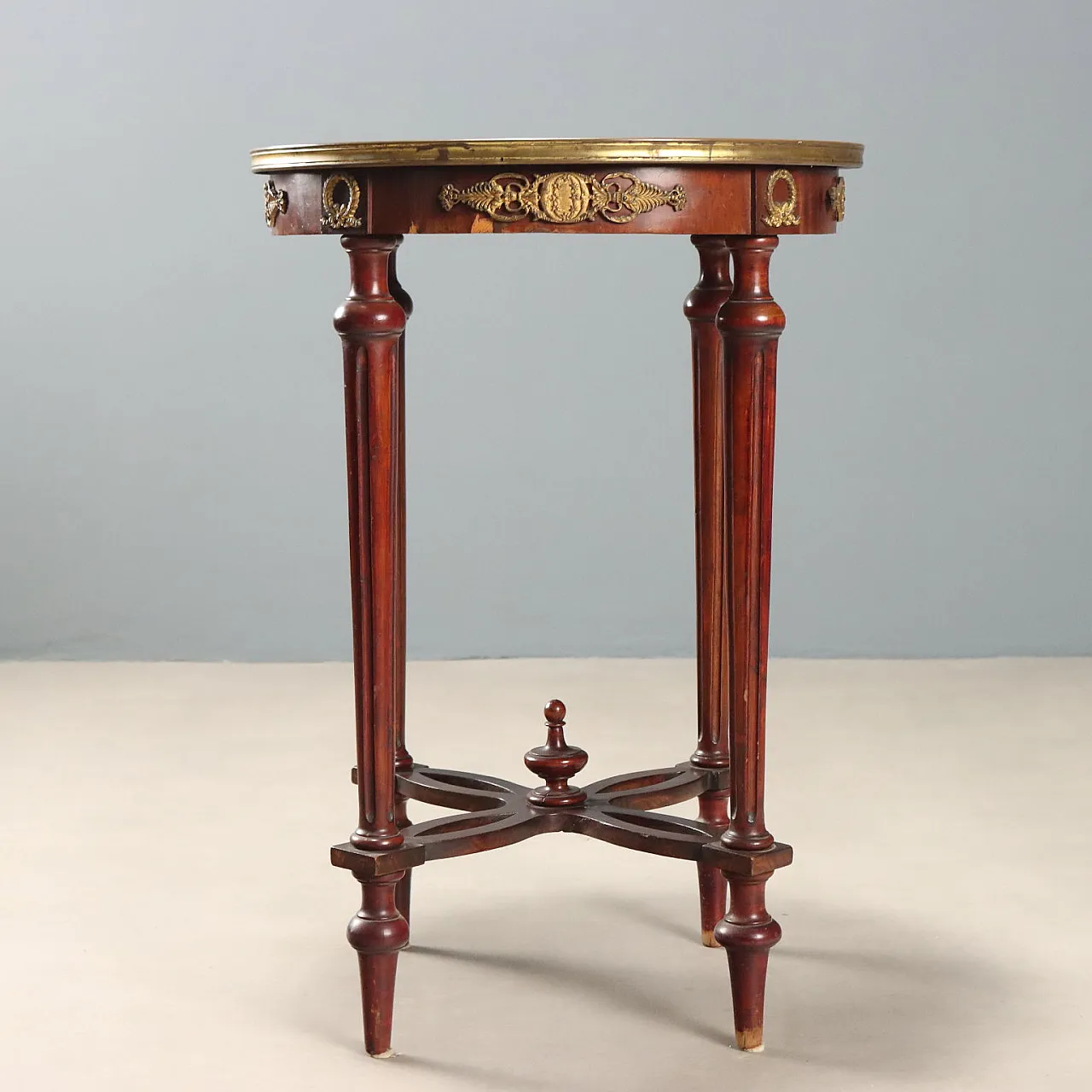 Center table in mahogany and marble, early 20th century 9