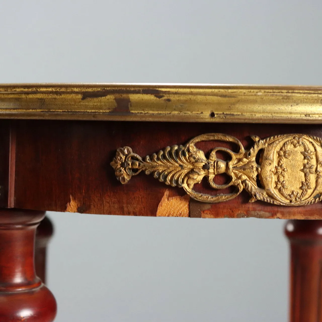 Center table in mahogany and marble, early 20th century 10